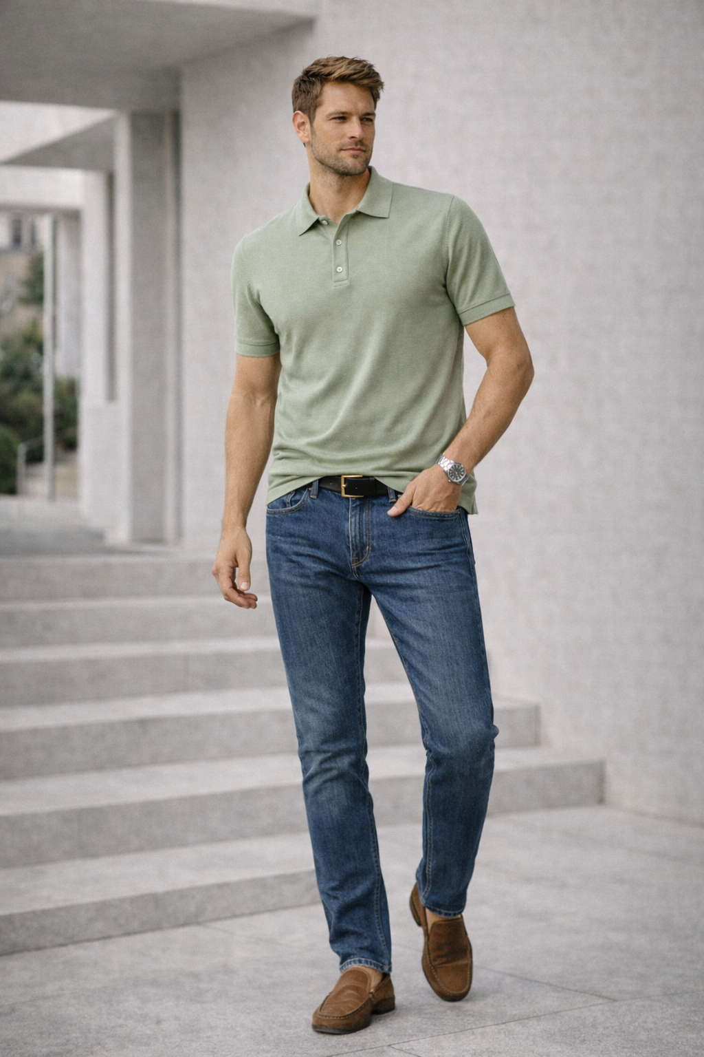 V2 Polo manica corta in cotone disponibile in 4 colori - Mania Fashion Clothing