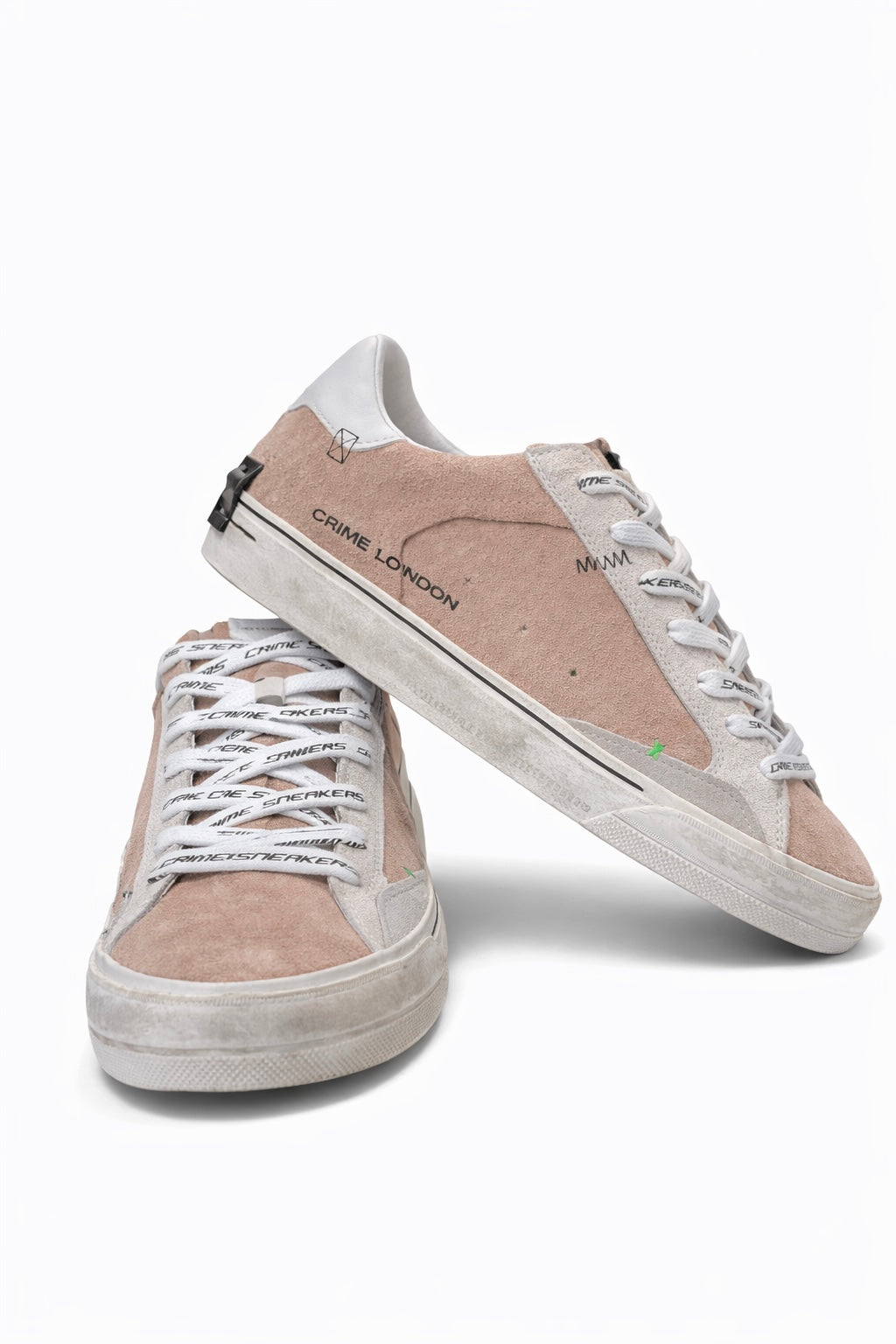CRIME LONDON SNEAKERS IN CAMOSCIO COLORE BEIGE