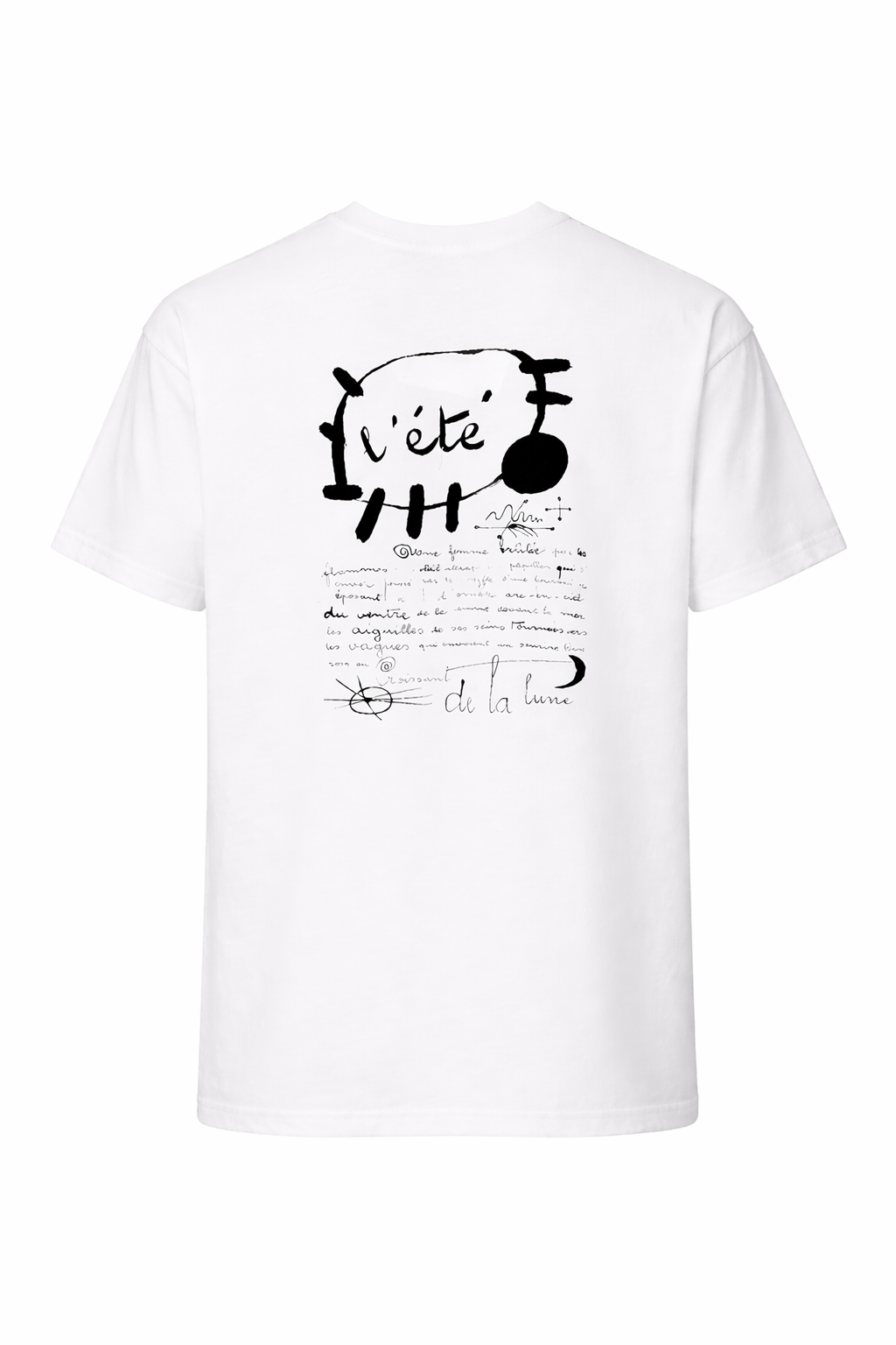 BICOLORE TSHIRT OVER FIT CON STAMPA DIETRO E DAVANTI - Mania Fashion Clothing