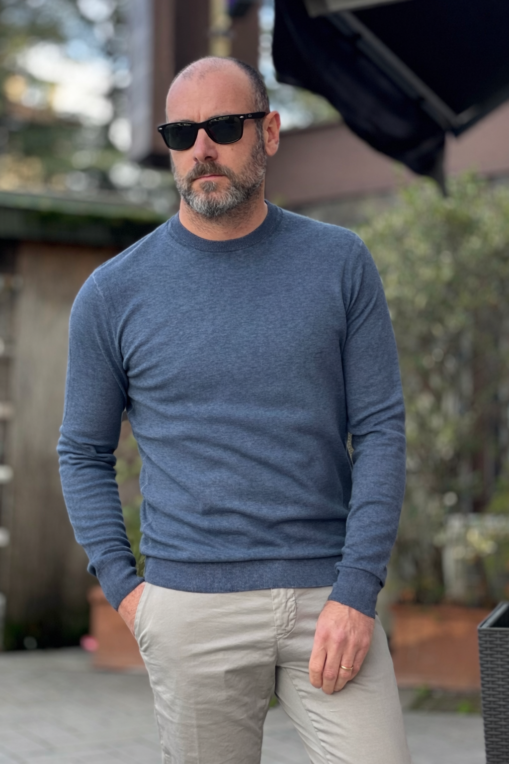 TELAMIRA MAGLIA GIROCOLLO TINTO FREDDO DISPONIBILE IN 4 COLORI - Mania Fashion Clothing