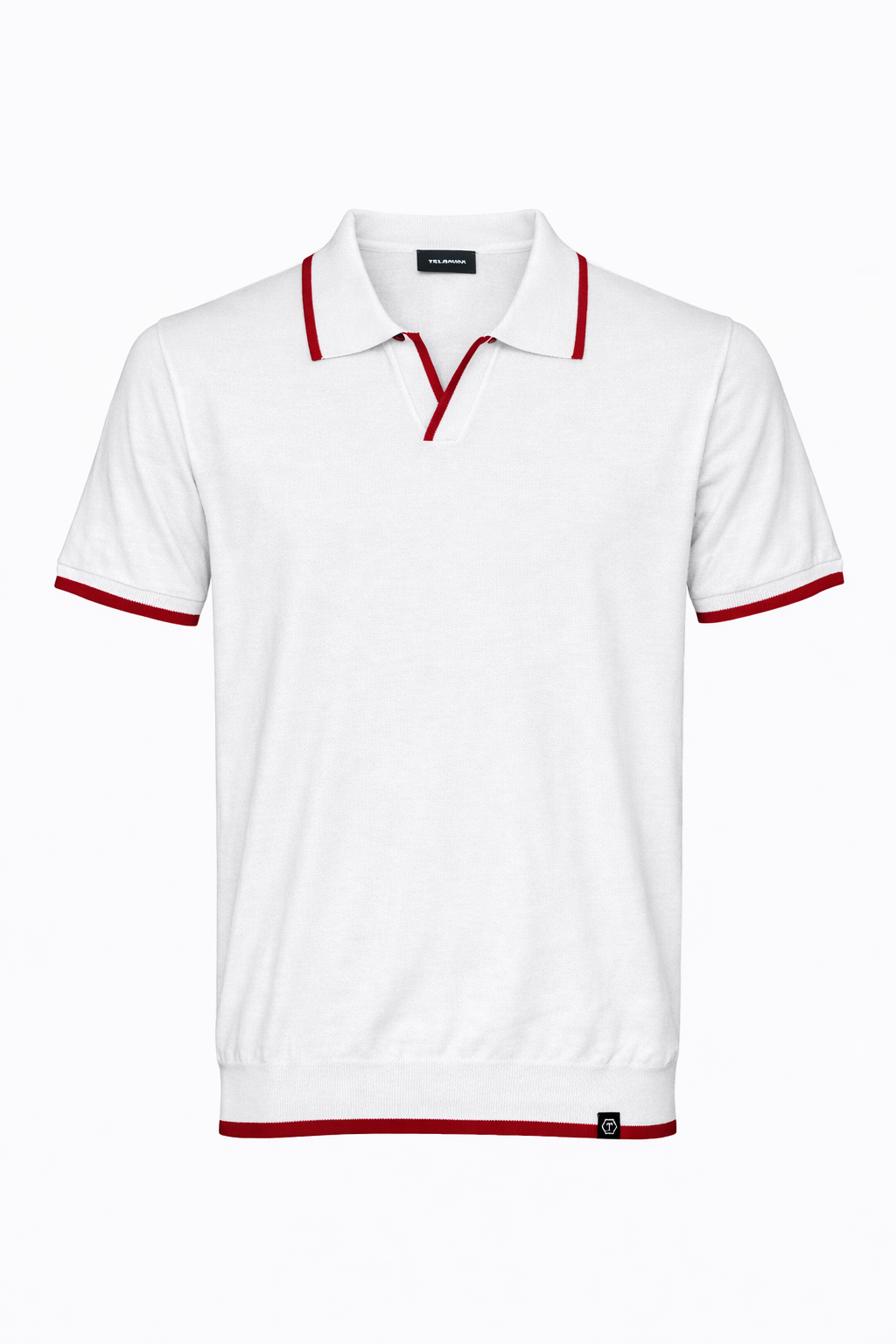 TELAMIRA POLO SENZA BOTTONE CON PROFILO COLLETTO DISPONIBILE IN 3 COLORI - Mania Fashion Clothing