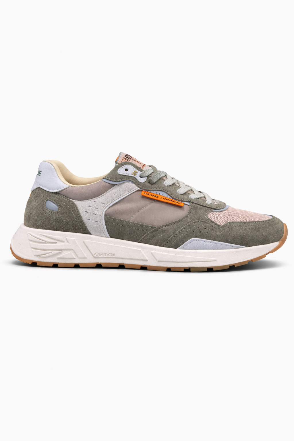 CRIME LONDON SNEAKER MODELLO RUSH COLORE MILITARE