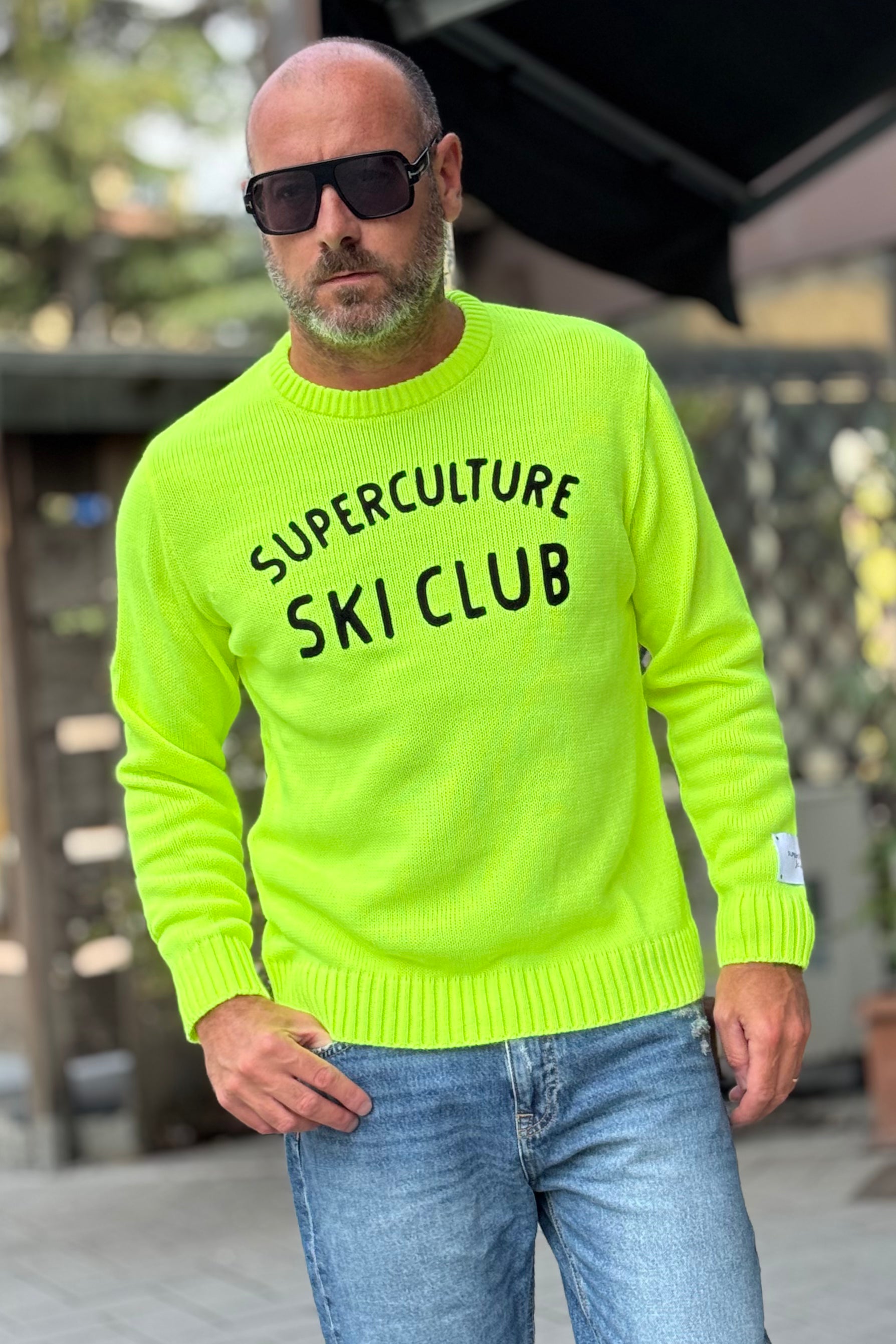SUPERCULTURE SKY CLUB AK5015 MAGLIA GIROCOLLO
