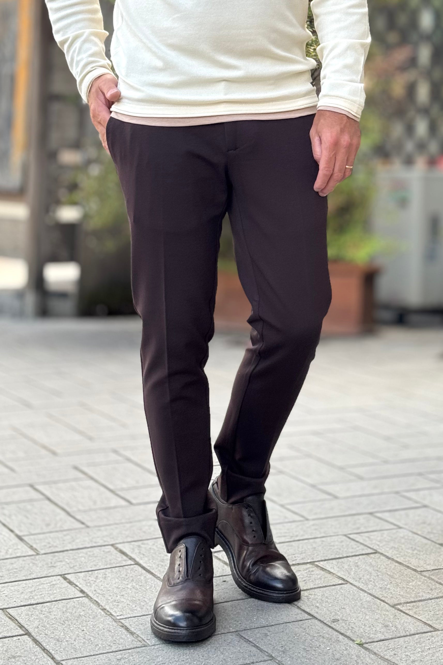 WHY NOT BRAND BOGART PANTALONE IN PUNTO MILANO DISPONIBILE IN 3 COLORI
