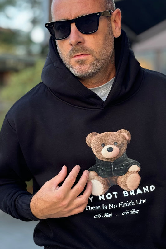 WHY NOT BRAND FELPA CON CAPUCCIO STAMPA TEDDY