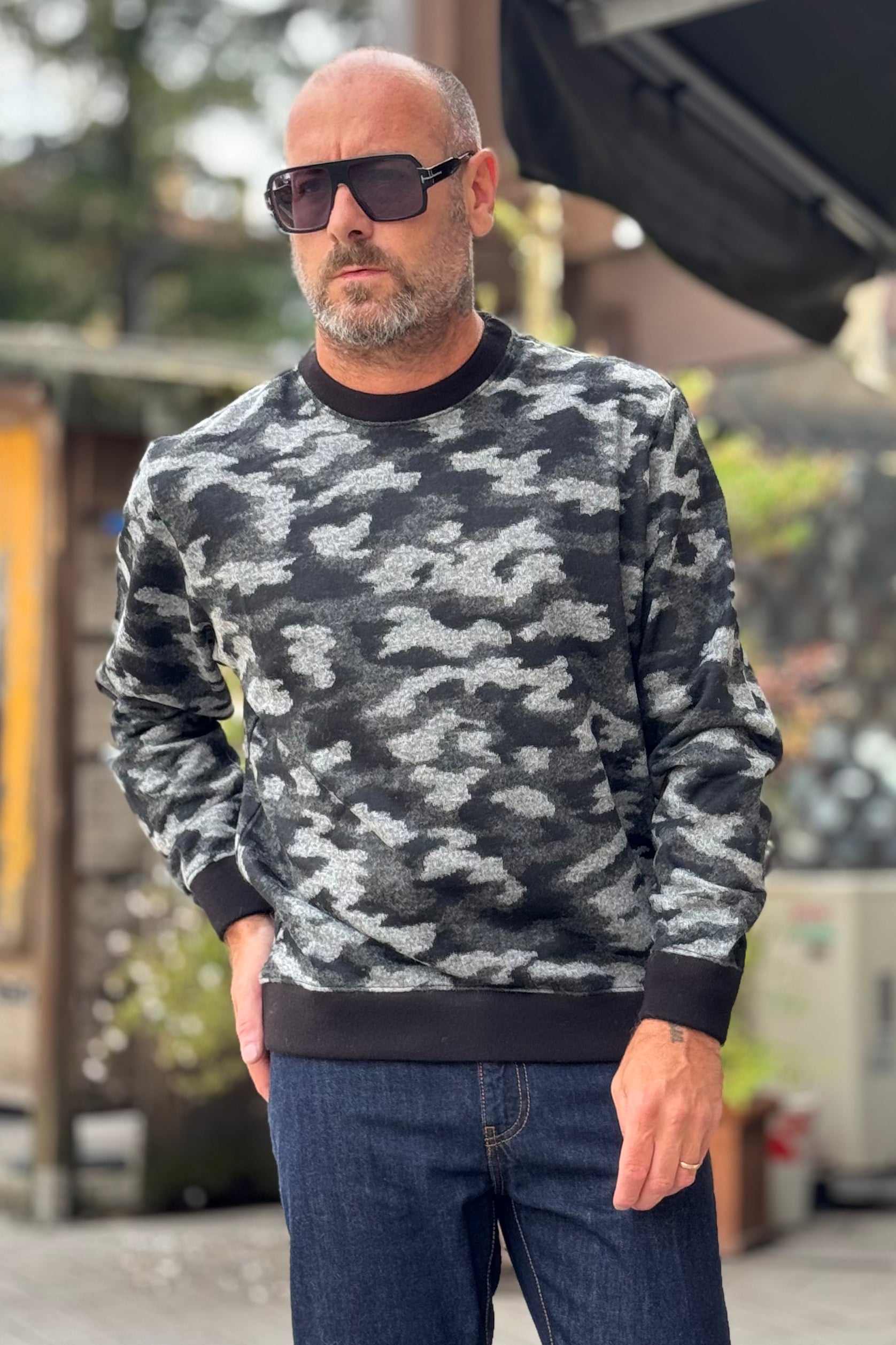 DANIELE ALESSANDRINI F103 FELPA MIMETICA