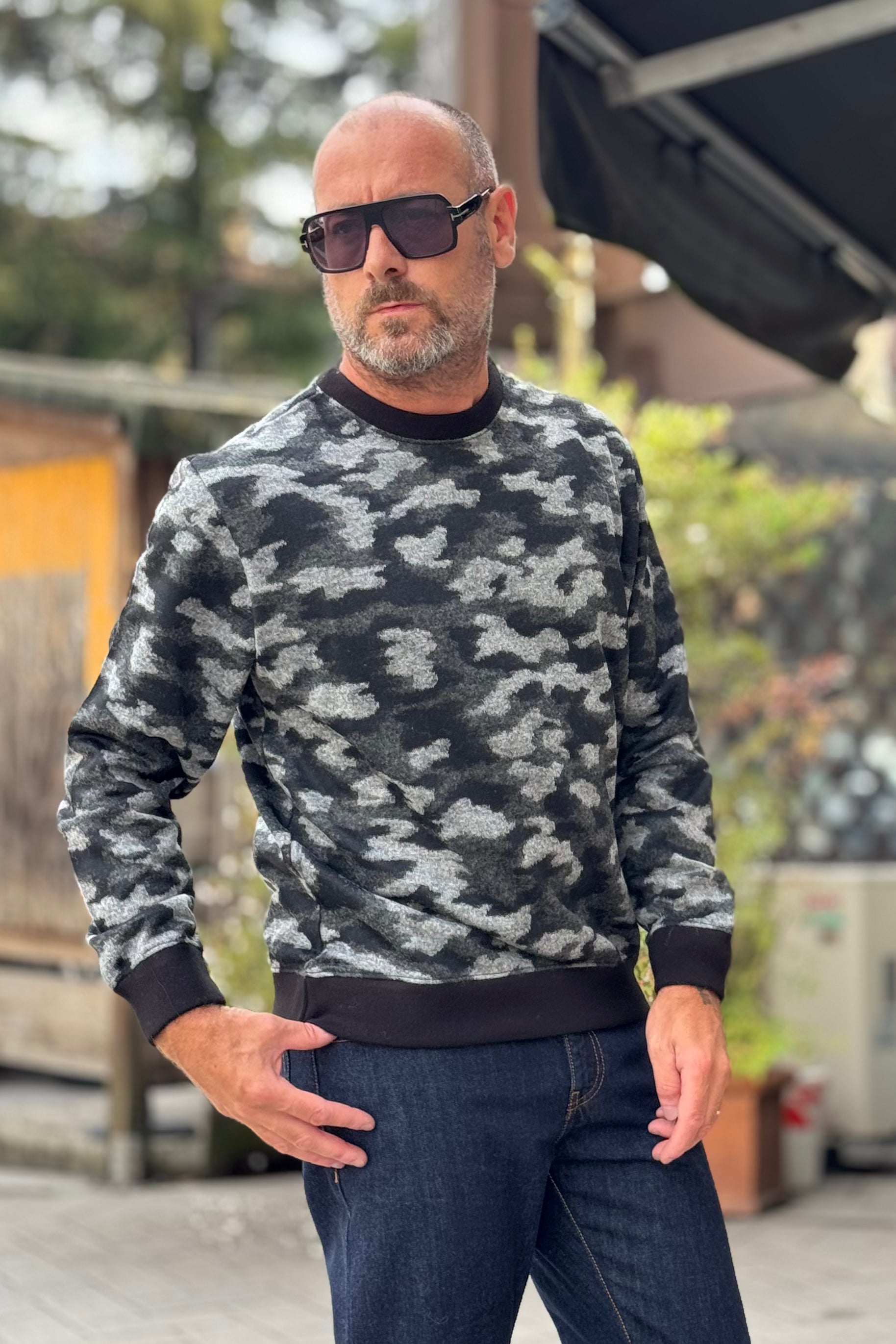 DANIELE ALESSANDRINI F103 FELPA MIMETICA