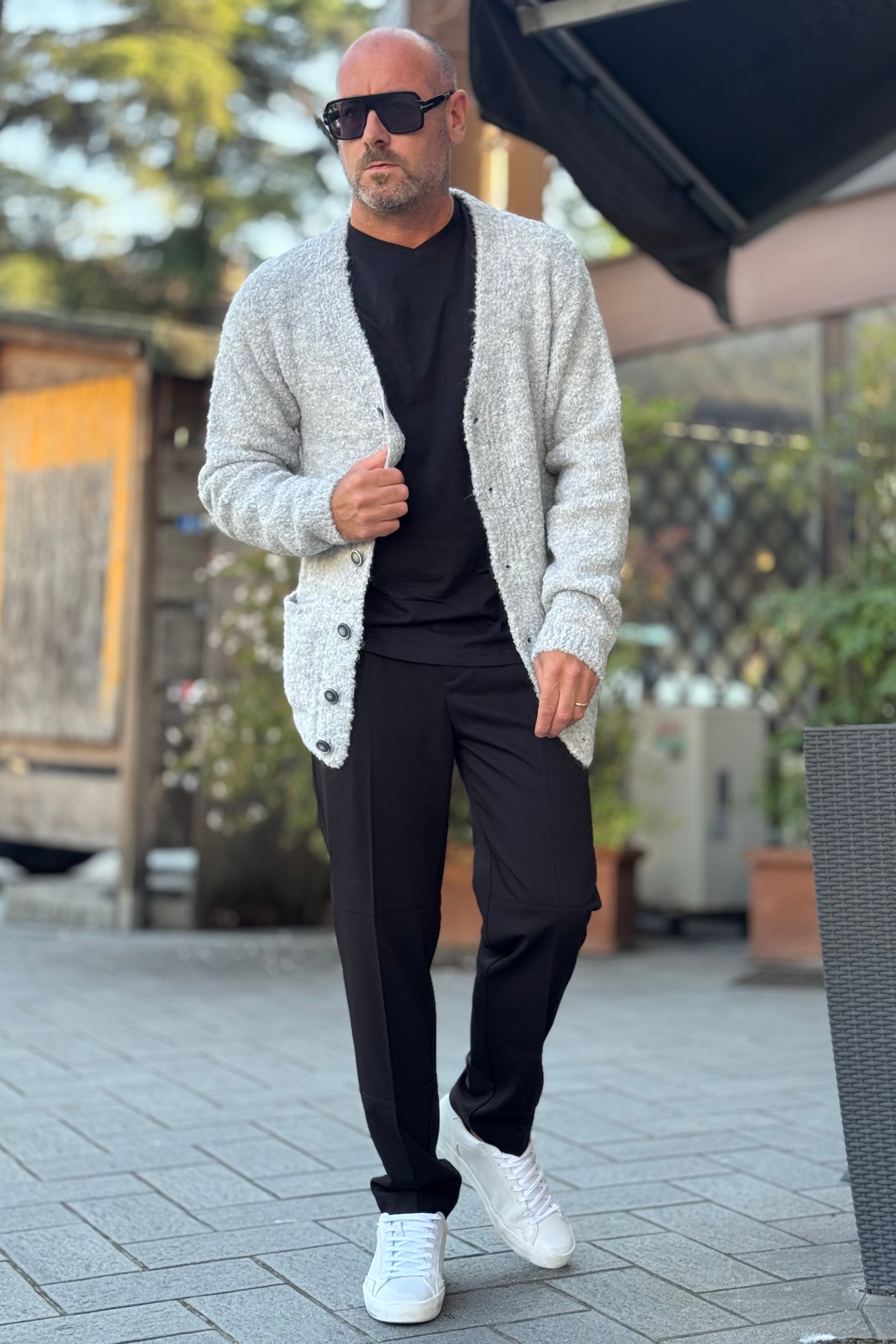 BICOLORE CARDIGAN DISPONIBILE IN 2 COLORI