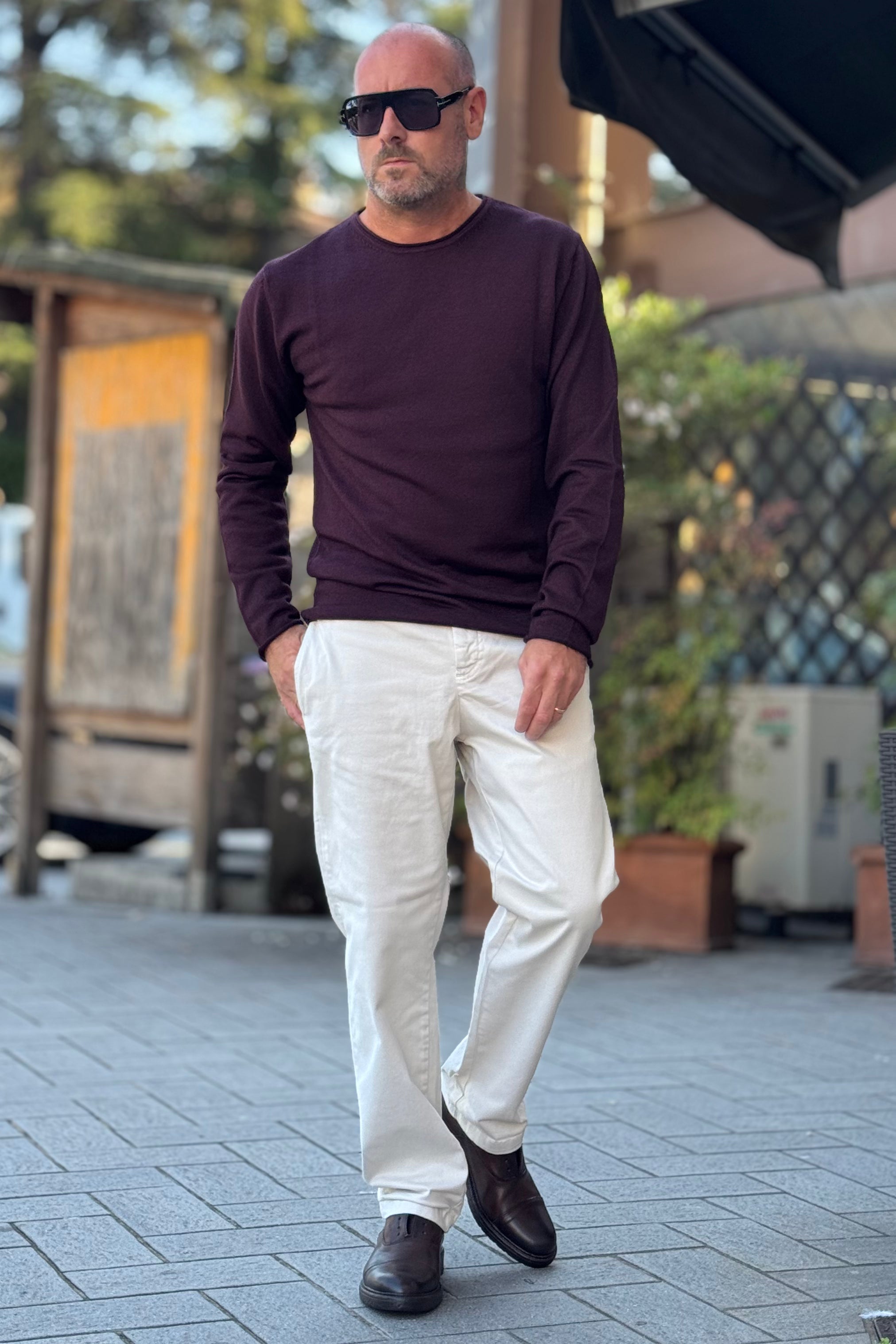CLARK PANTALONE REGULAR IN GABARDINA TASCA AMERICA DISPONIBILE IN 2 COLORI