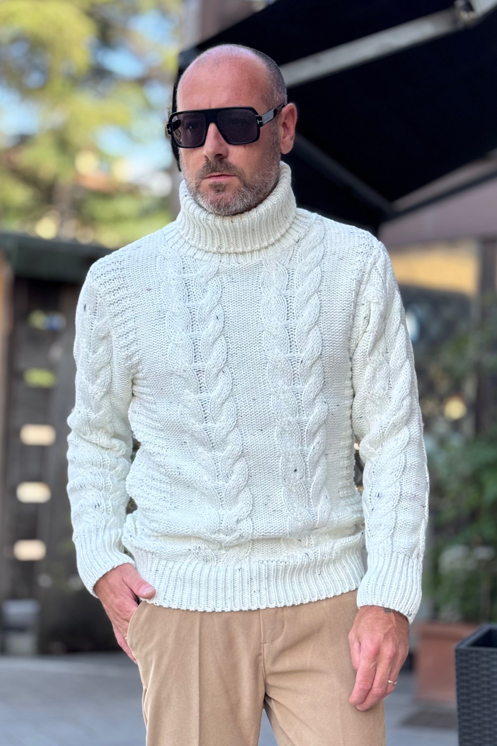 WHY NOT BRAND MAGLIA DOLCEVITA MOTIVO TRECCIA