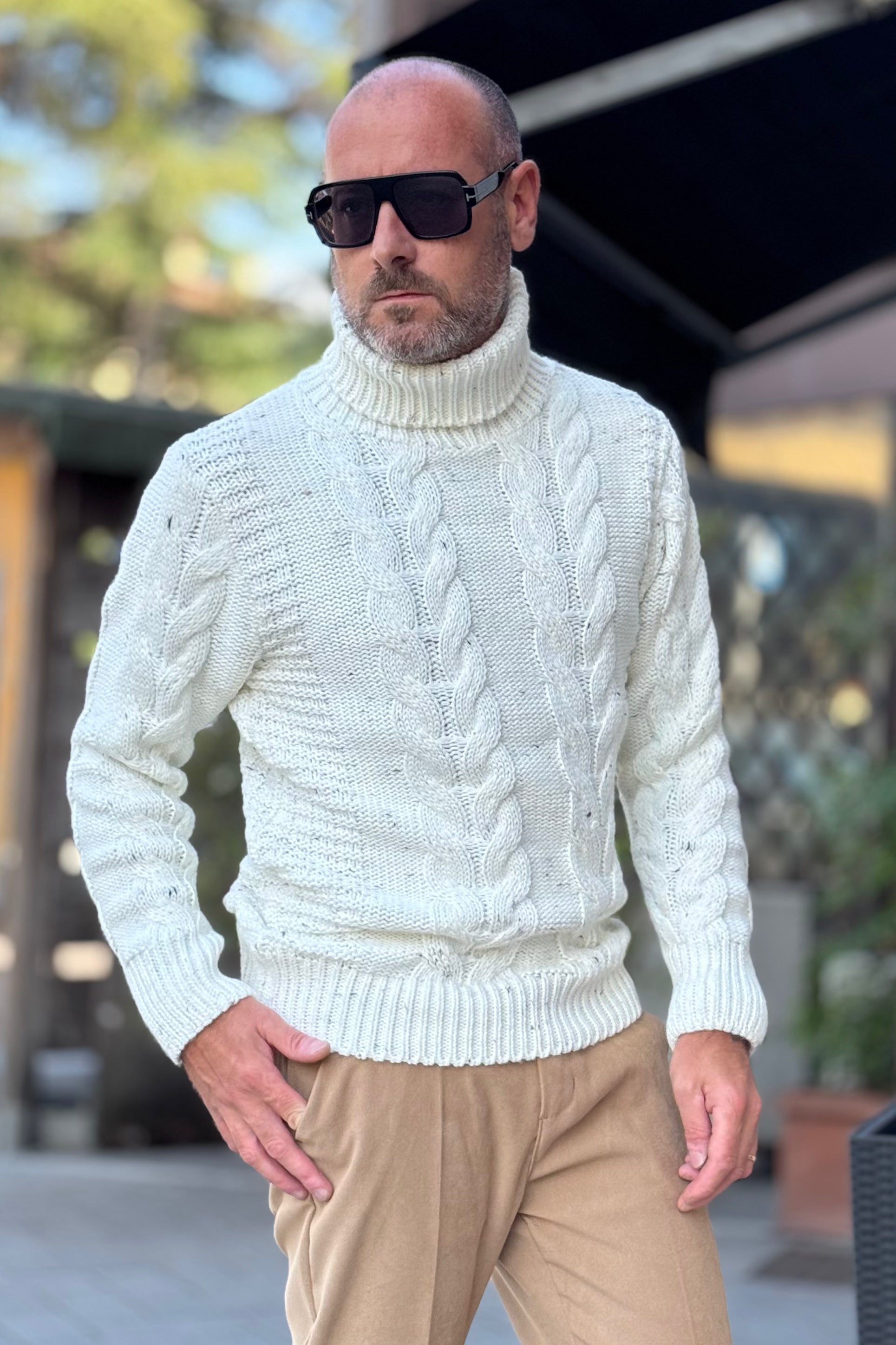 WHY NOT BRAND MAGLIA DOLCEVITA MOTIVO TRECCIA