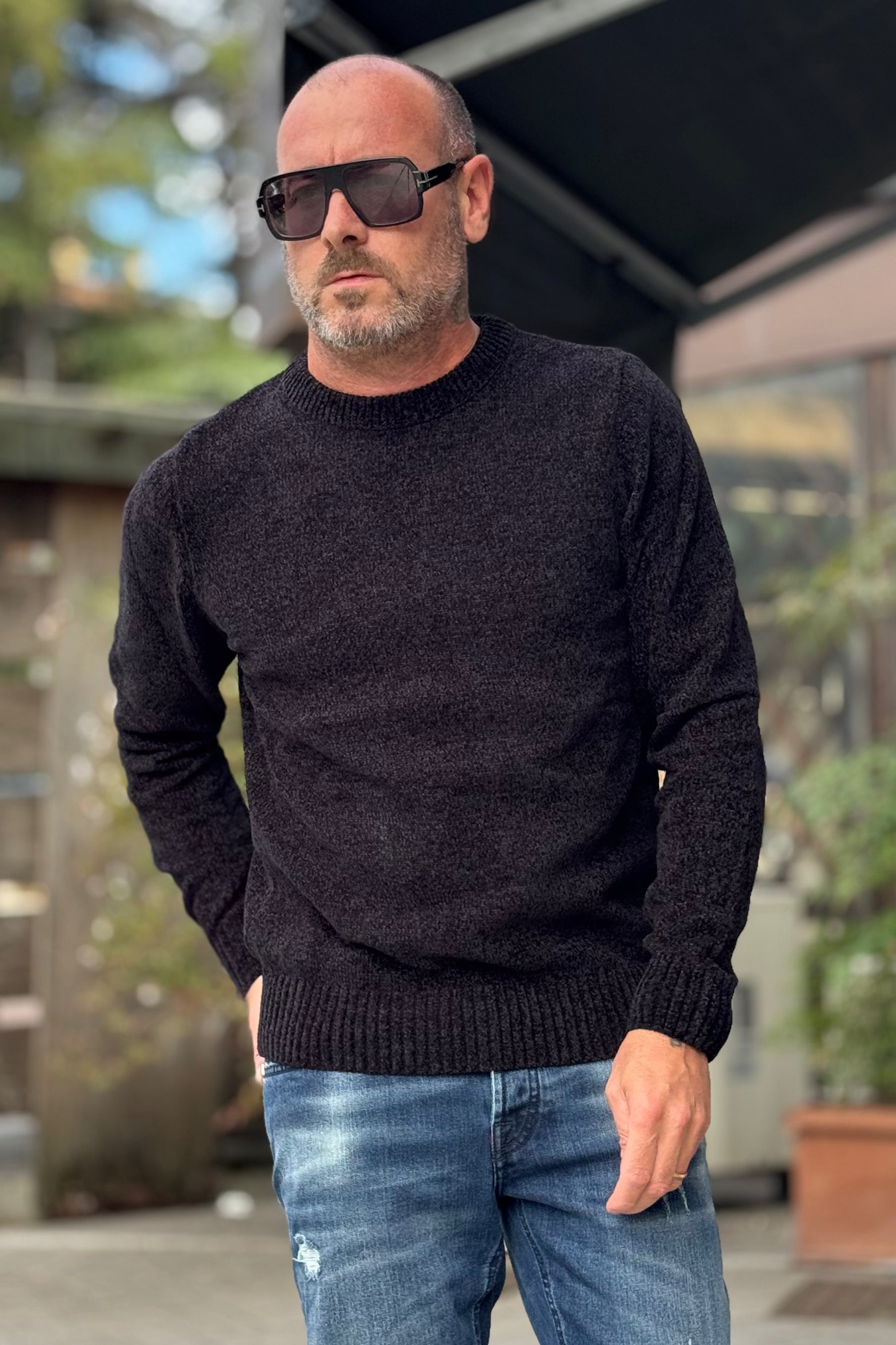 TELAMIRA MAGLIA GIROCOLLO IN CINIGLIA DISPONIBILE IN 7 COLORI