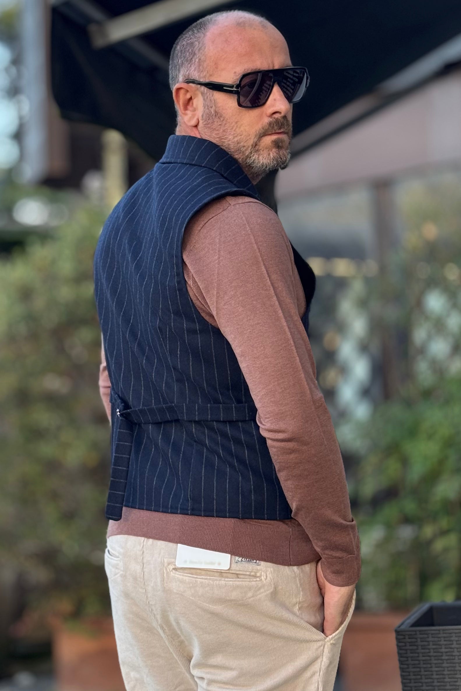 TELAMIRA GILET GESSATO CON REVER MODELLO GIACCA DISPONIBILE IN 2 COLORI