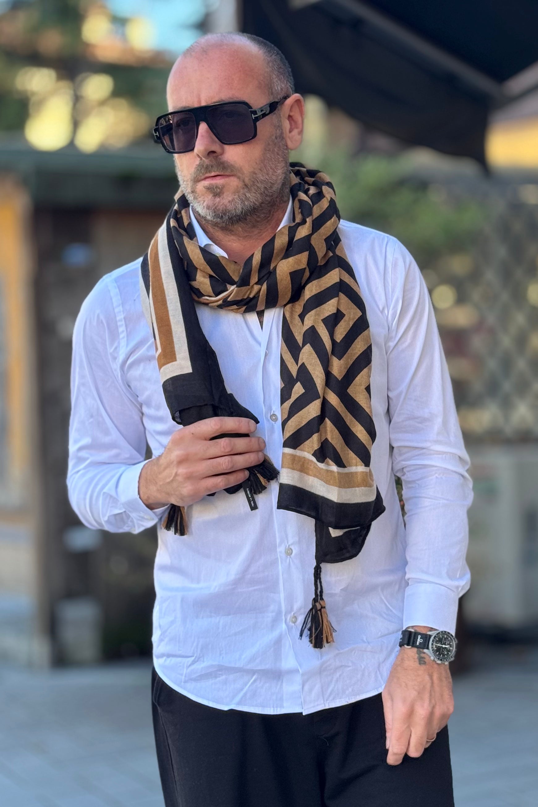 WHITE FLOWERS STOLA FANTASIA