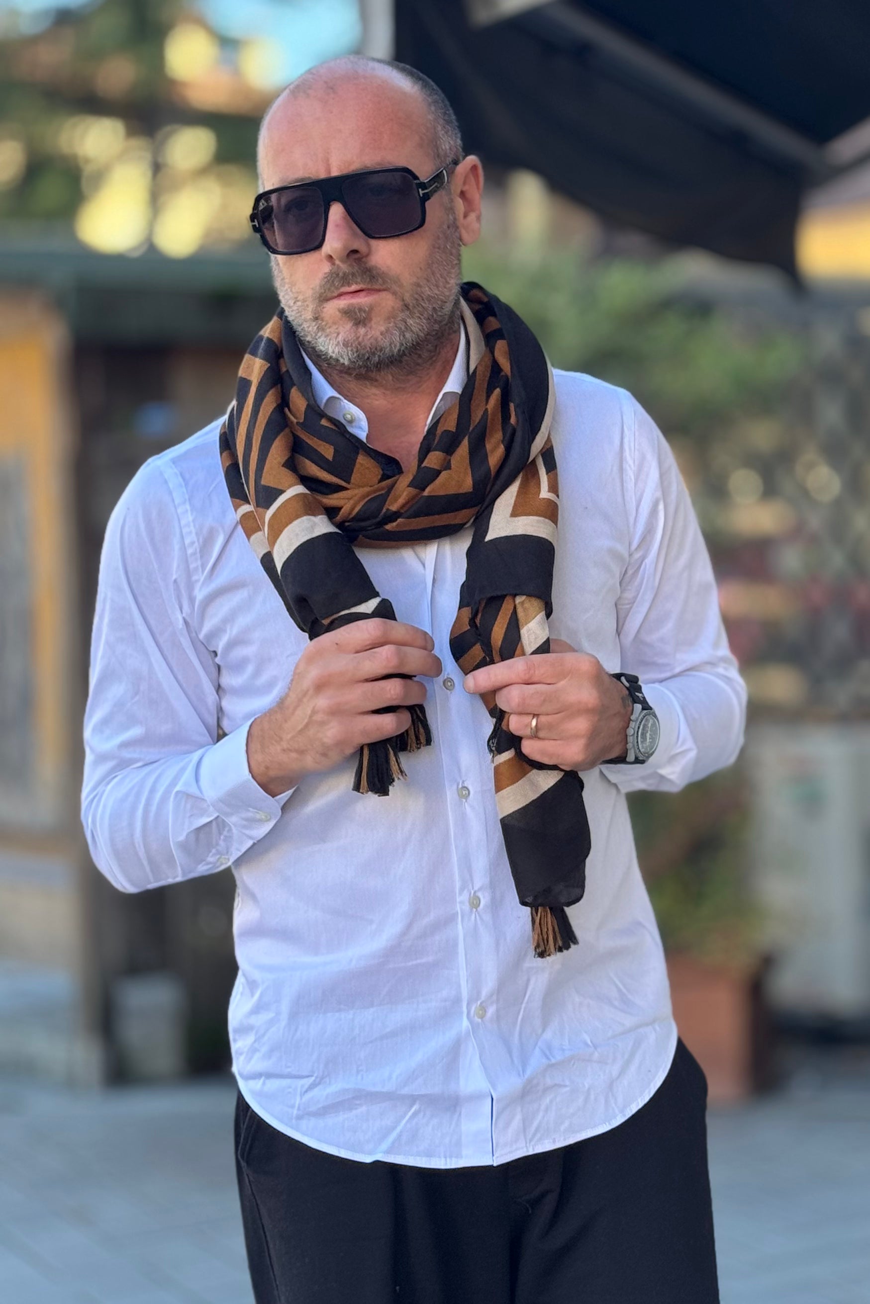 WHITE FLOWERS STOLA FANTASIA