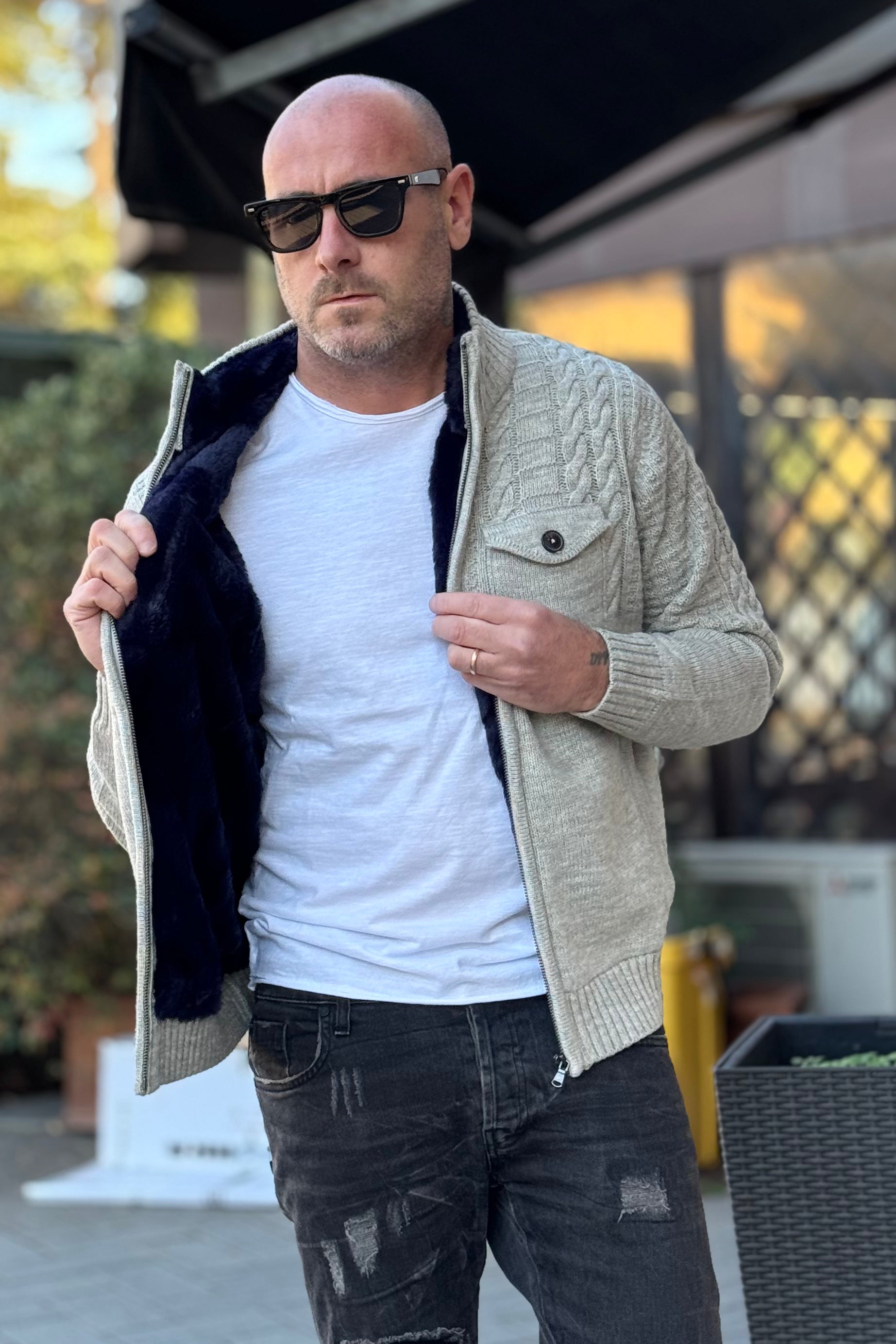 WHY NOT BRAND MAGLIA COLLO IN PIEDI CON INTERNO IN MORBIDA PELLICCIA ECOLOGICA