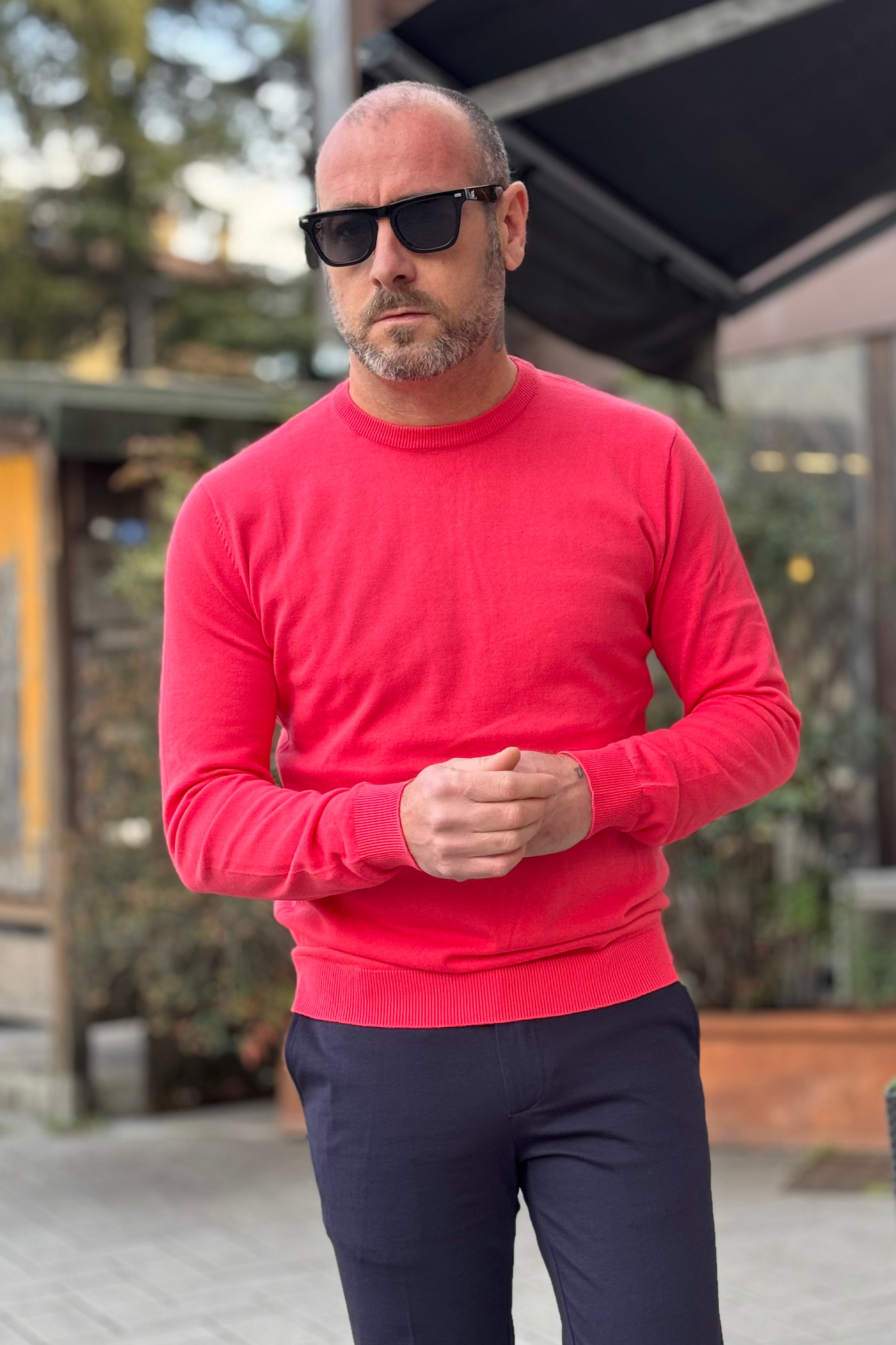 TELAMIRA MAGLIA GIROCOLLO IN COTONE DISPONIBILE IN 5 COLORI