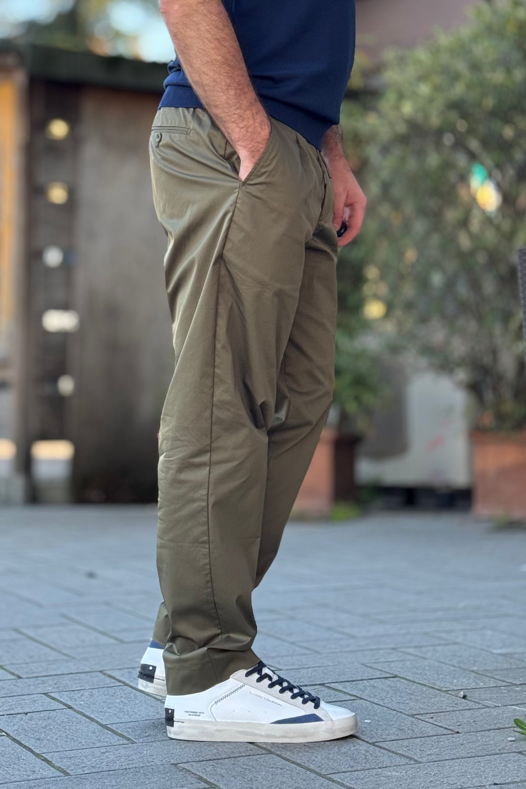 TELAMIRA PANTALONE CHINO IN TESSUTO TECNICO DISPONIBILE IN 5 COLORI