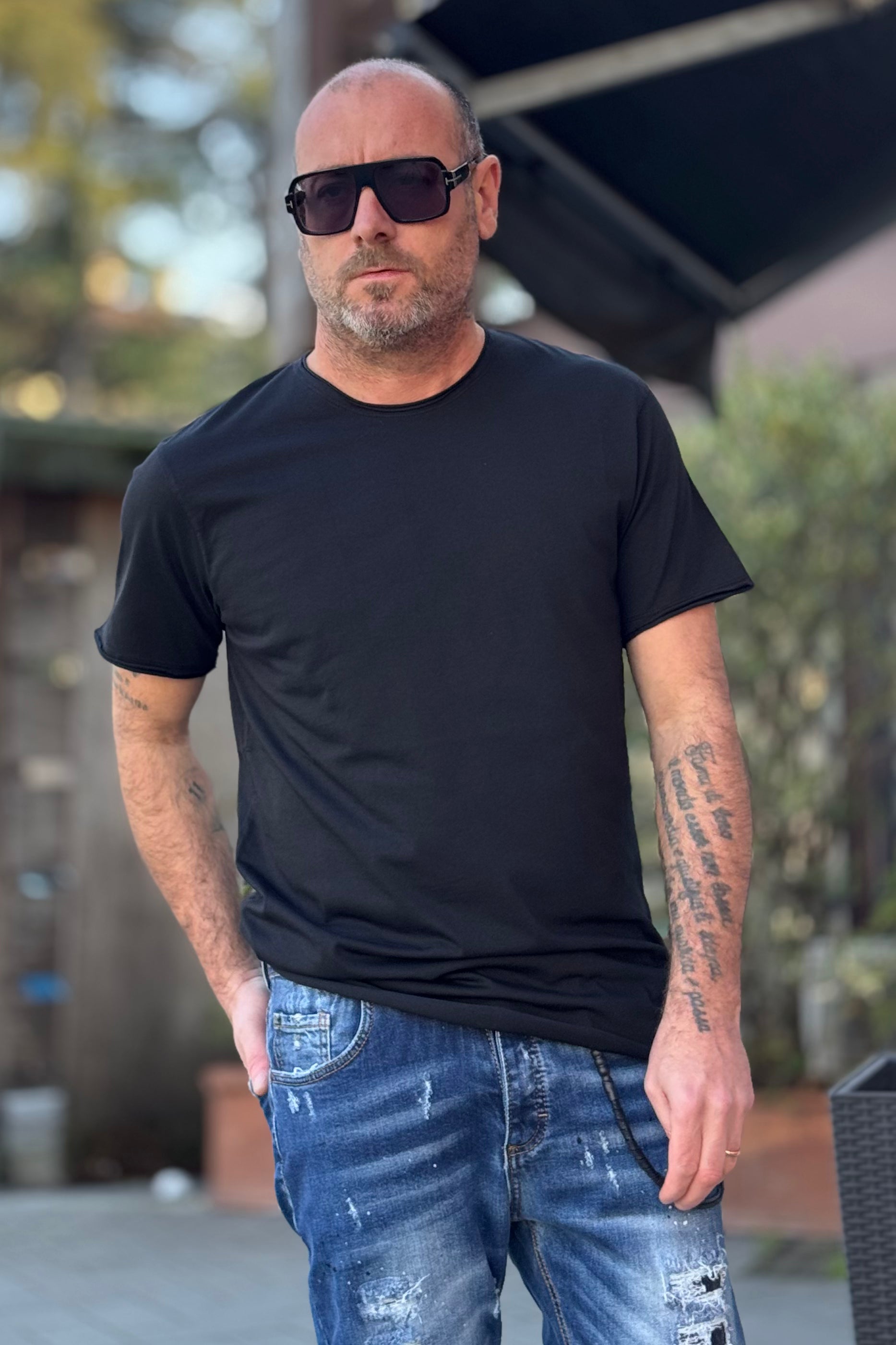 EN AVANCE TSHIRT DOPPIO BORDO TAGLIO VIVO DISPONIBILE 2 COLORI