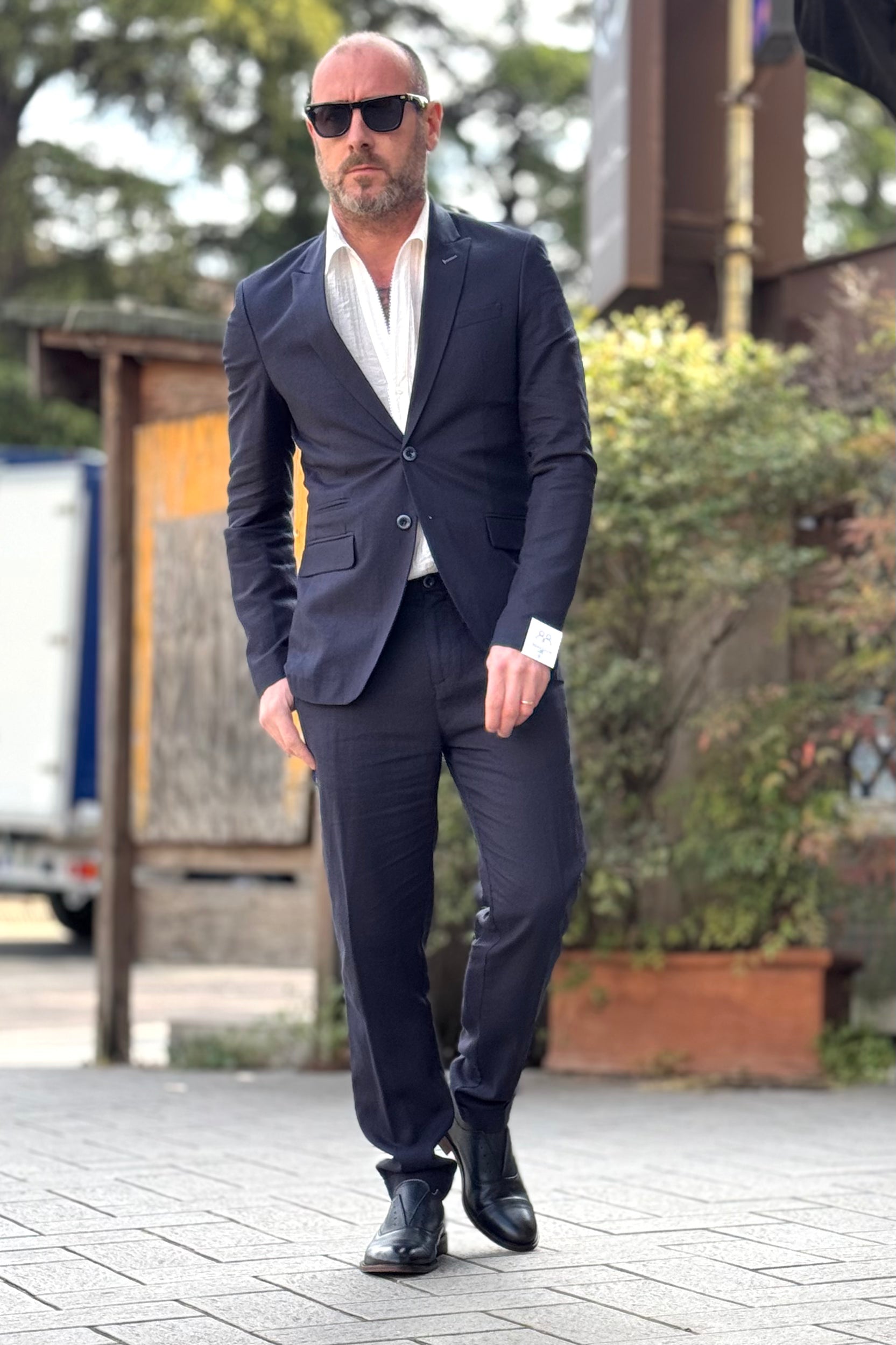 BICOLORE ABITO MONOPETTO IN LINO DISPONIBILE IN 3 COLORI