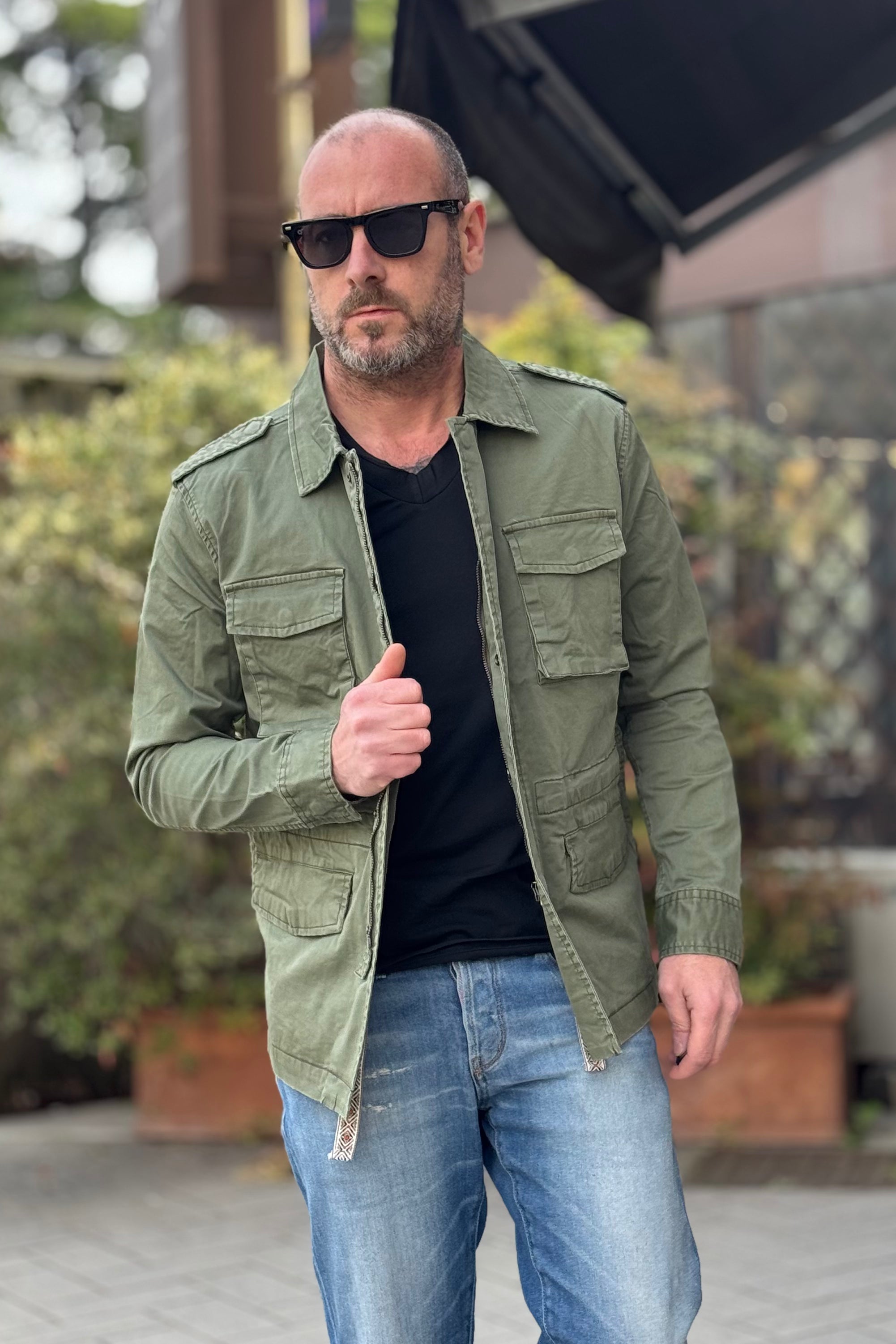 Telamira BTG051 Military Green Saharan Jacket with Pockets