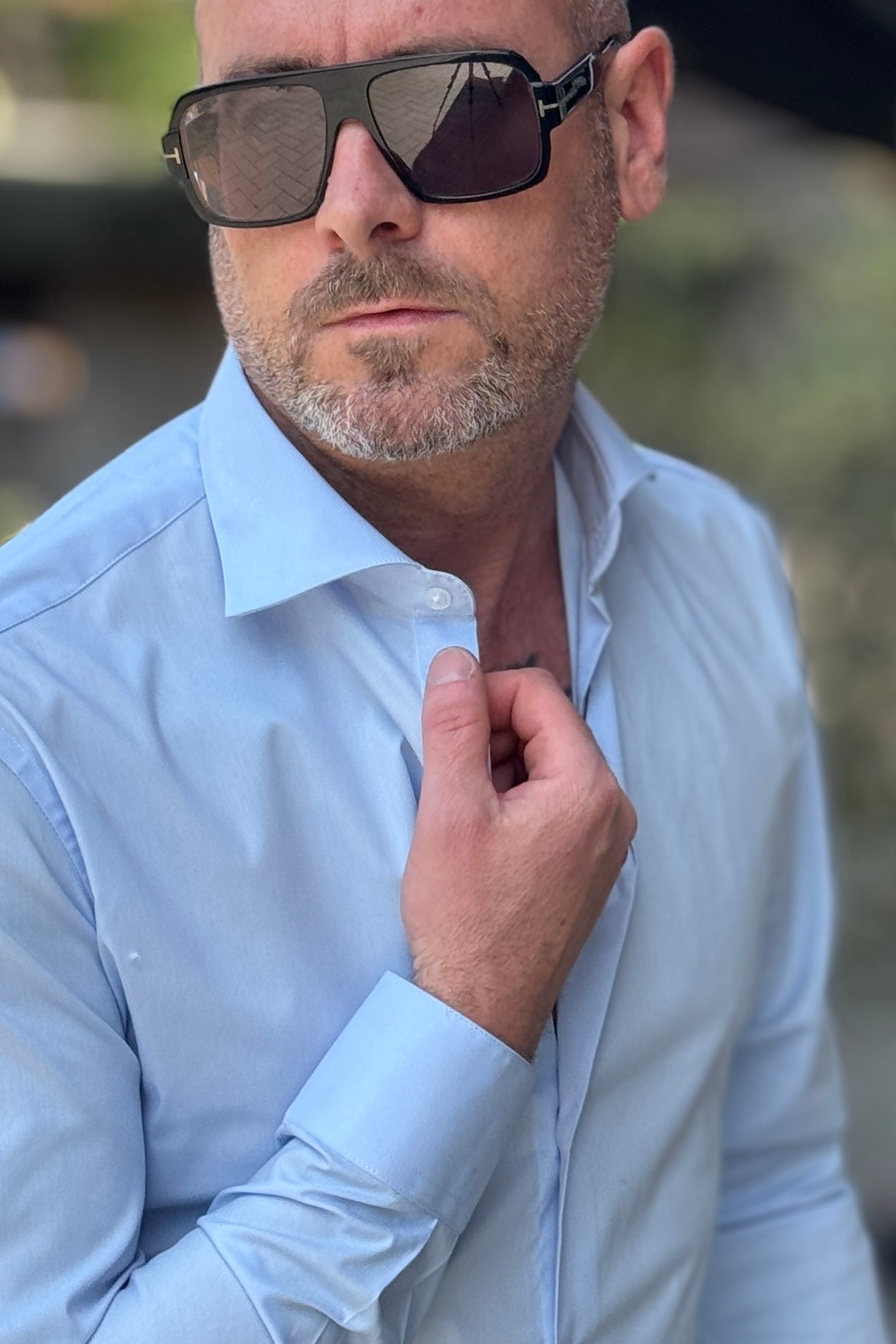 DANIELE ALESSANDRINI CAMICIA SLIM COLLO FRANCIA DISPONIBILE IN 2 COLORI