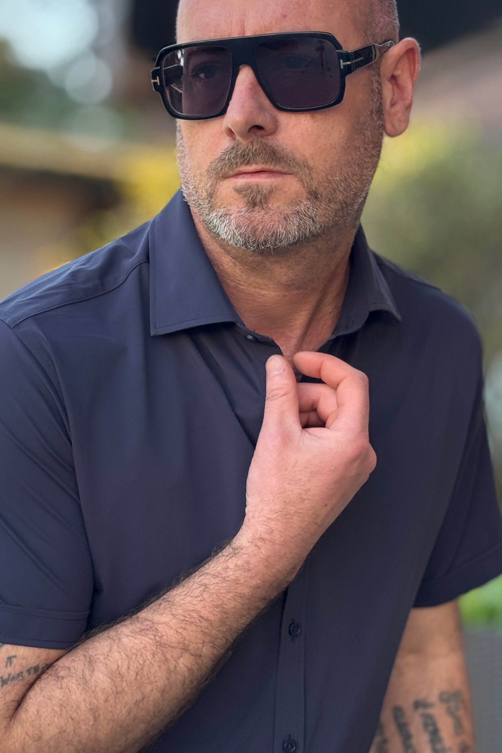 ANIMA POLO CAMICIA CON TESSUTO TECNICO