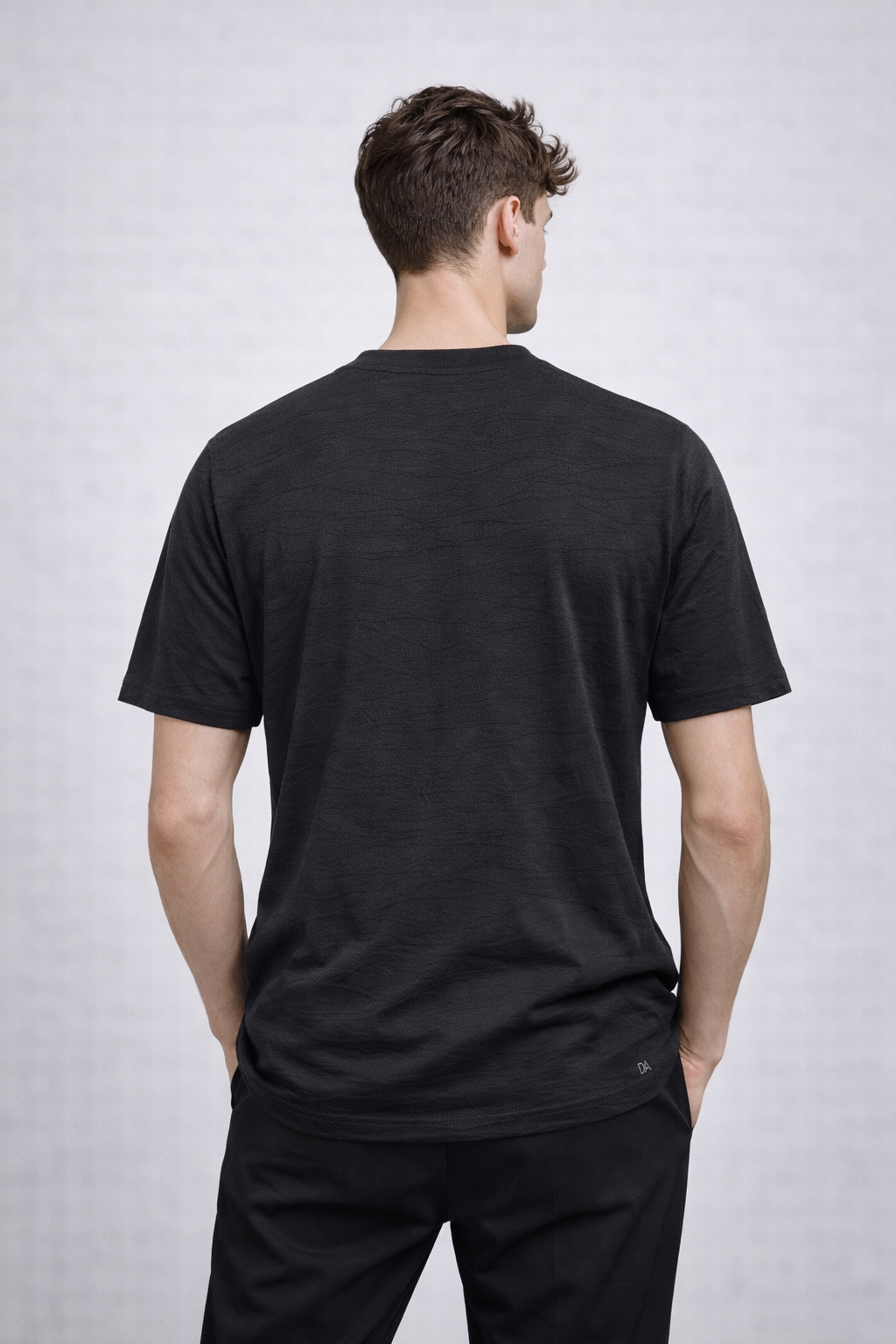 DANIELE ALESSANDRINI TSHIRT GIROCOLLO MOTIVO ONDULATO - Mania Fashion Clothing