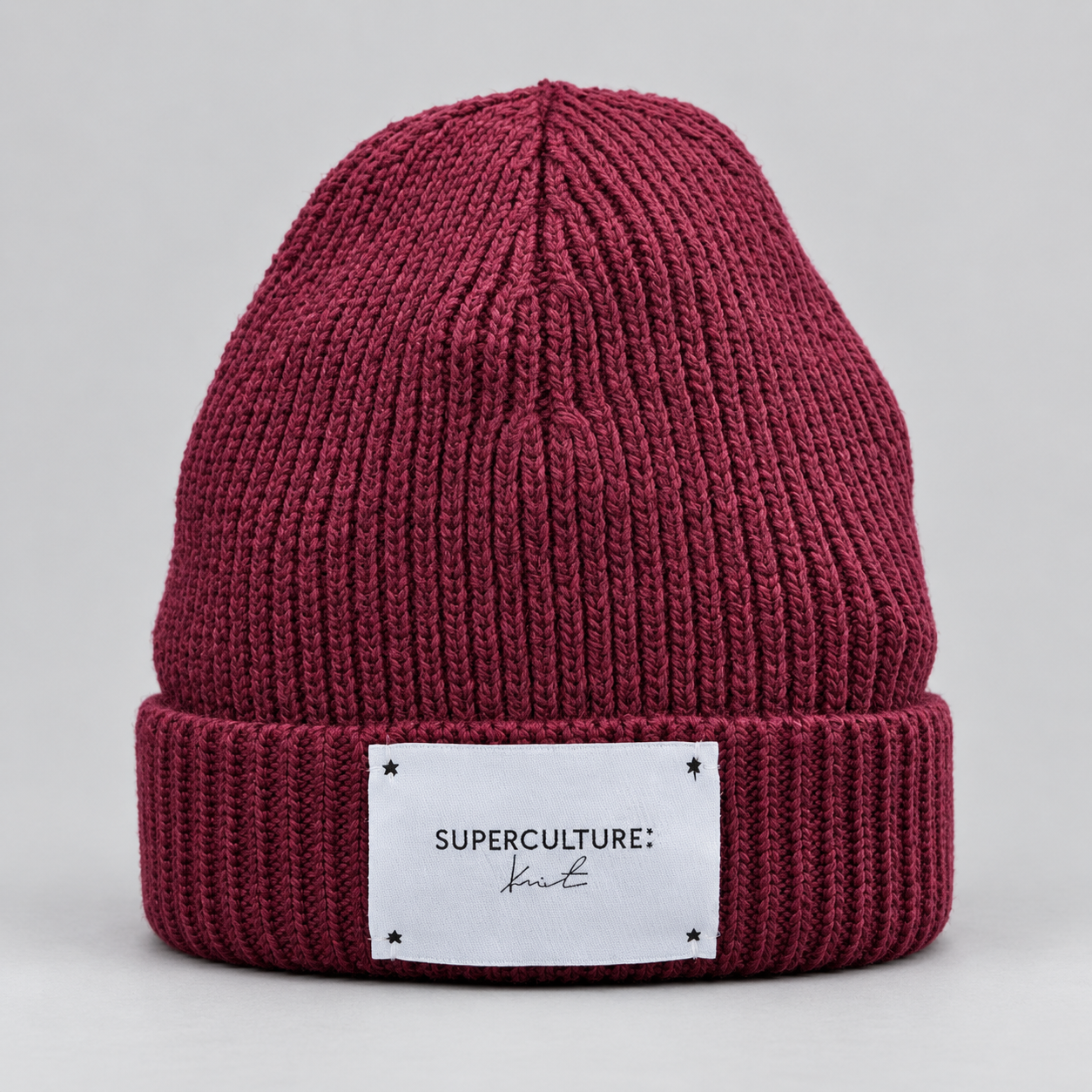 SUPERCULTURE CAPPELLO A COSTE CON PATCH - BORDEAUX
