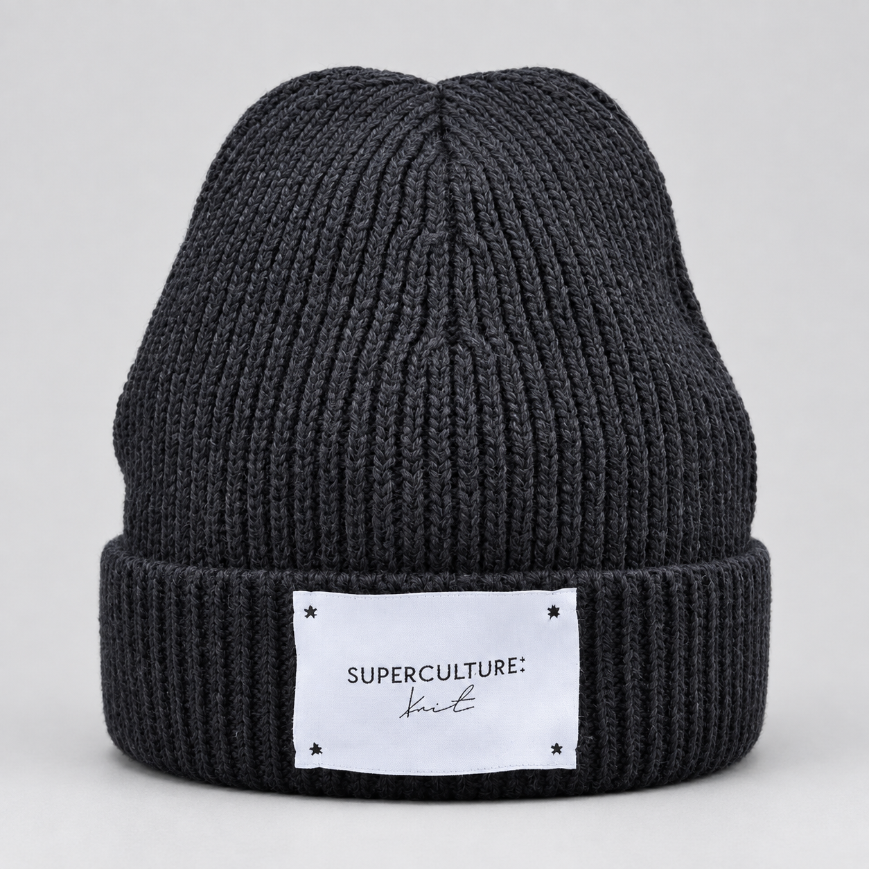 SUPERCULTURE CAPPELLO A COSTE CON PATCH - NERO