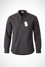 BICOLORE CAMICIA RELAXED COLORE NERO