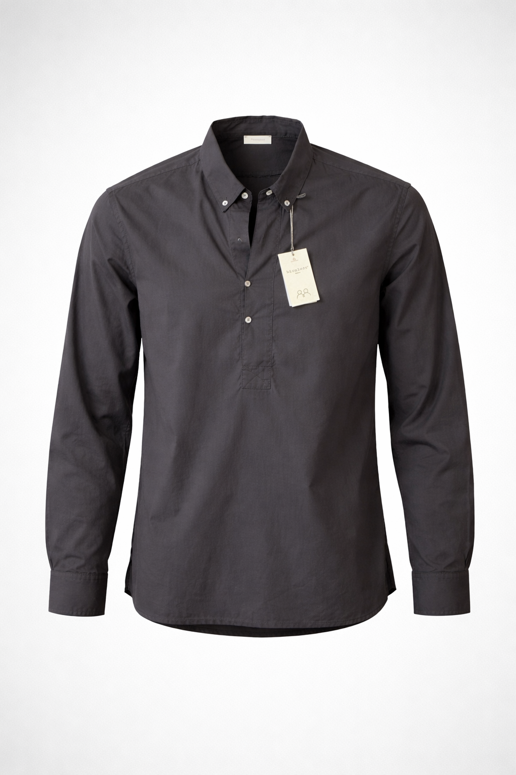 BICOLORE CAMICIA RELAXED COLORE NERO