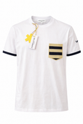 SUPERCULTURE TSHIRT TASCHINO E BORDI MANICA IN MAGLIA DISPONIBILE IN 2 COLORI