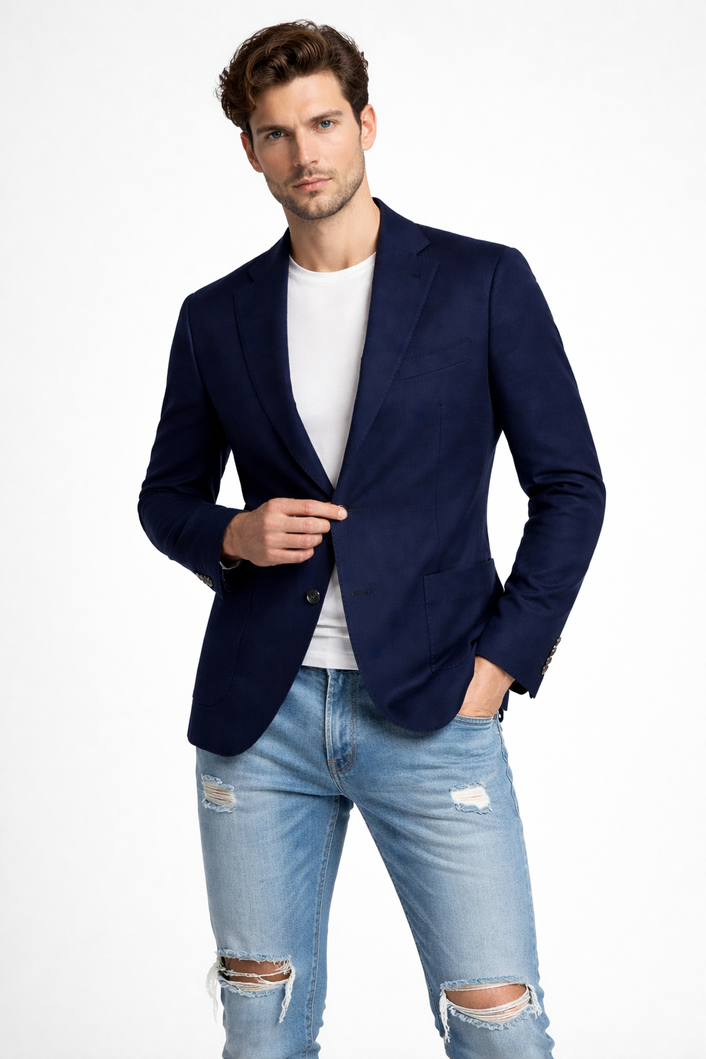 TELAMIRA GIACCA DUE BOTTONI CON DOPPIO SPACCHETTO DISPONIBILE IN 2 COLORI - Mania Fashion Clothing