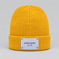 SUPERCULTURE CAPPELLO A COSTE CON PATCH - GIALLO