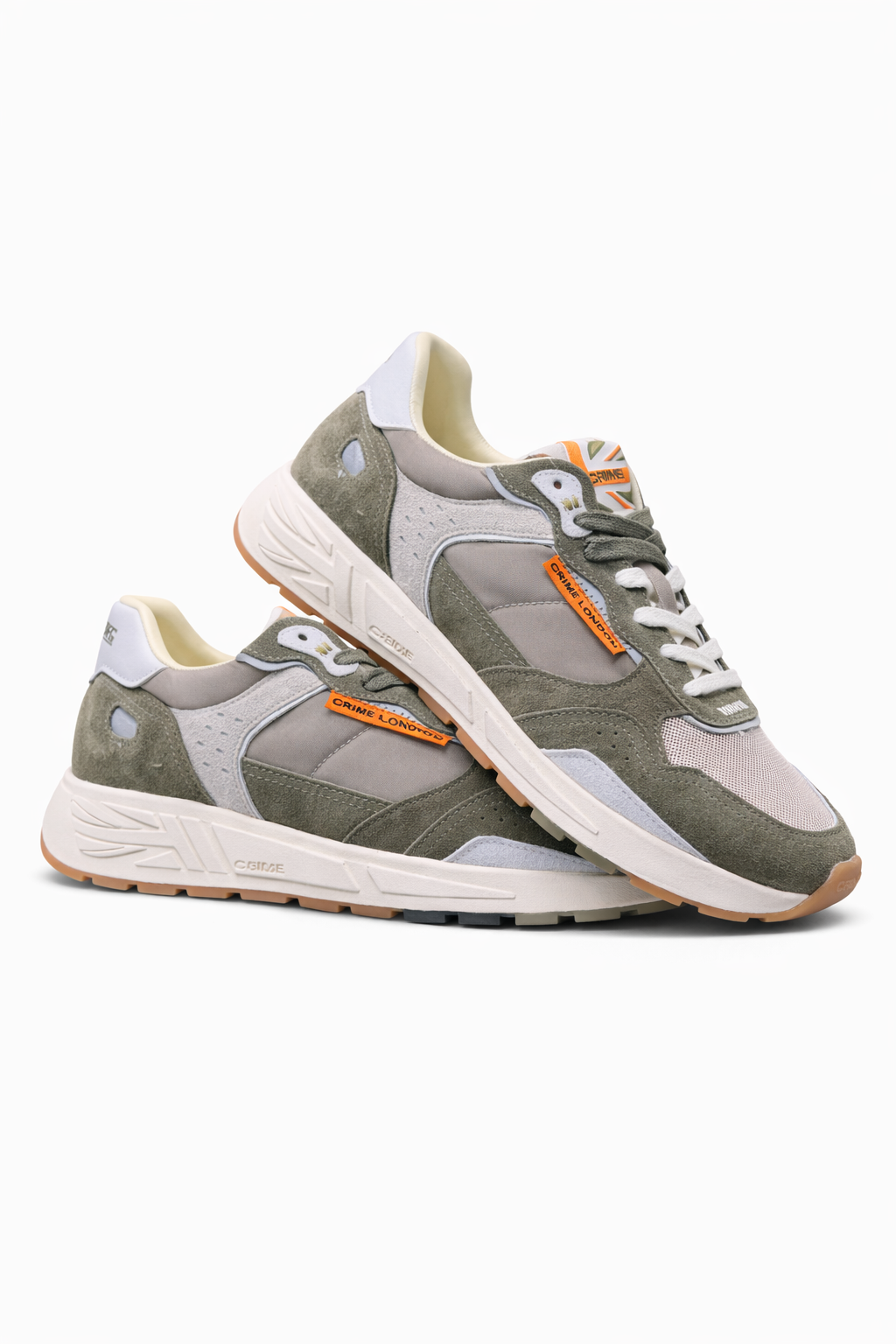 CRIME LONDON SNEAKER MODELLO RUSH COLORE MILITARE