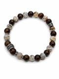 MANCINO BRACCIALE PIETRE VERE ELASTICO