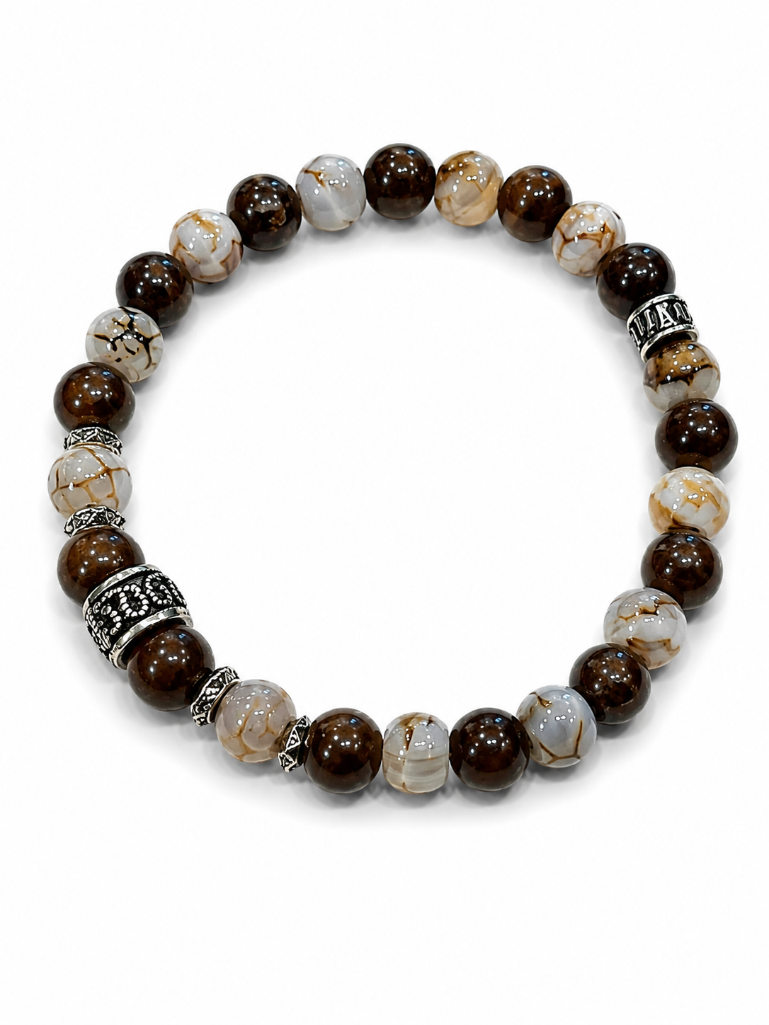 MANCINO BRACCIALE PIETRE VERE ELASTICO
