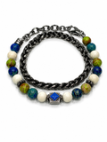 MANCINO BRACCIALE DOPPIO GIRO CHIUSURA CON MOSCHETTONE