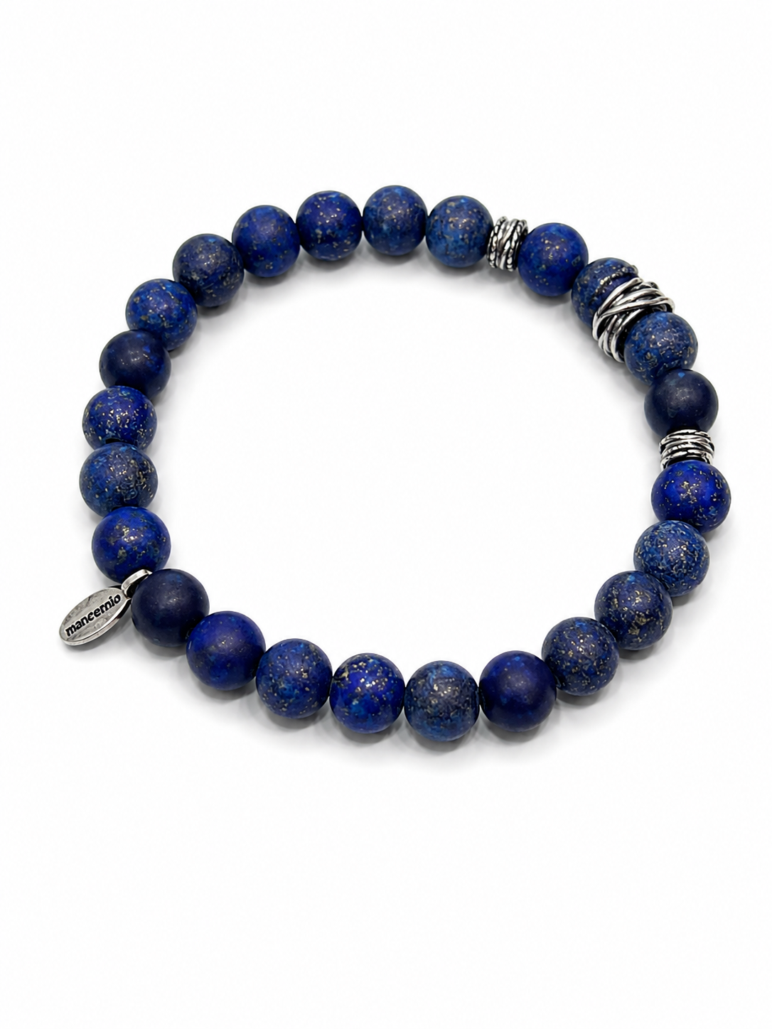 MANCINO BRACCIALE PIETRE VERE CON ELASTICO