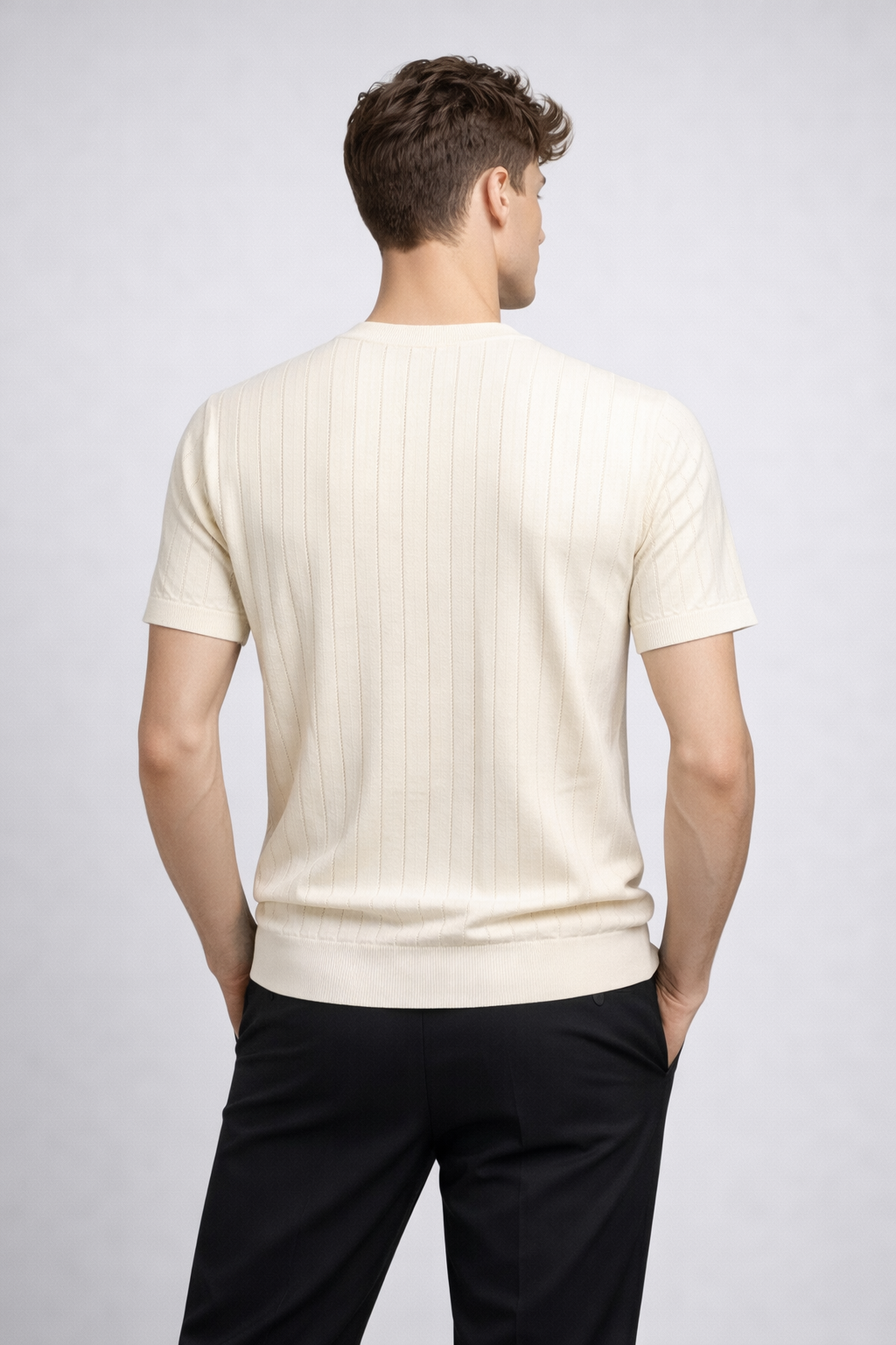 DANIELE ALESSANDRINI MAGLIA TRAFORATA GIROCOLLO DISPONIBILE IN 2 COLORI - Mania Fashion Clothing