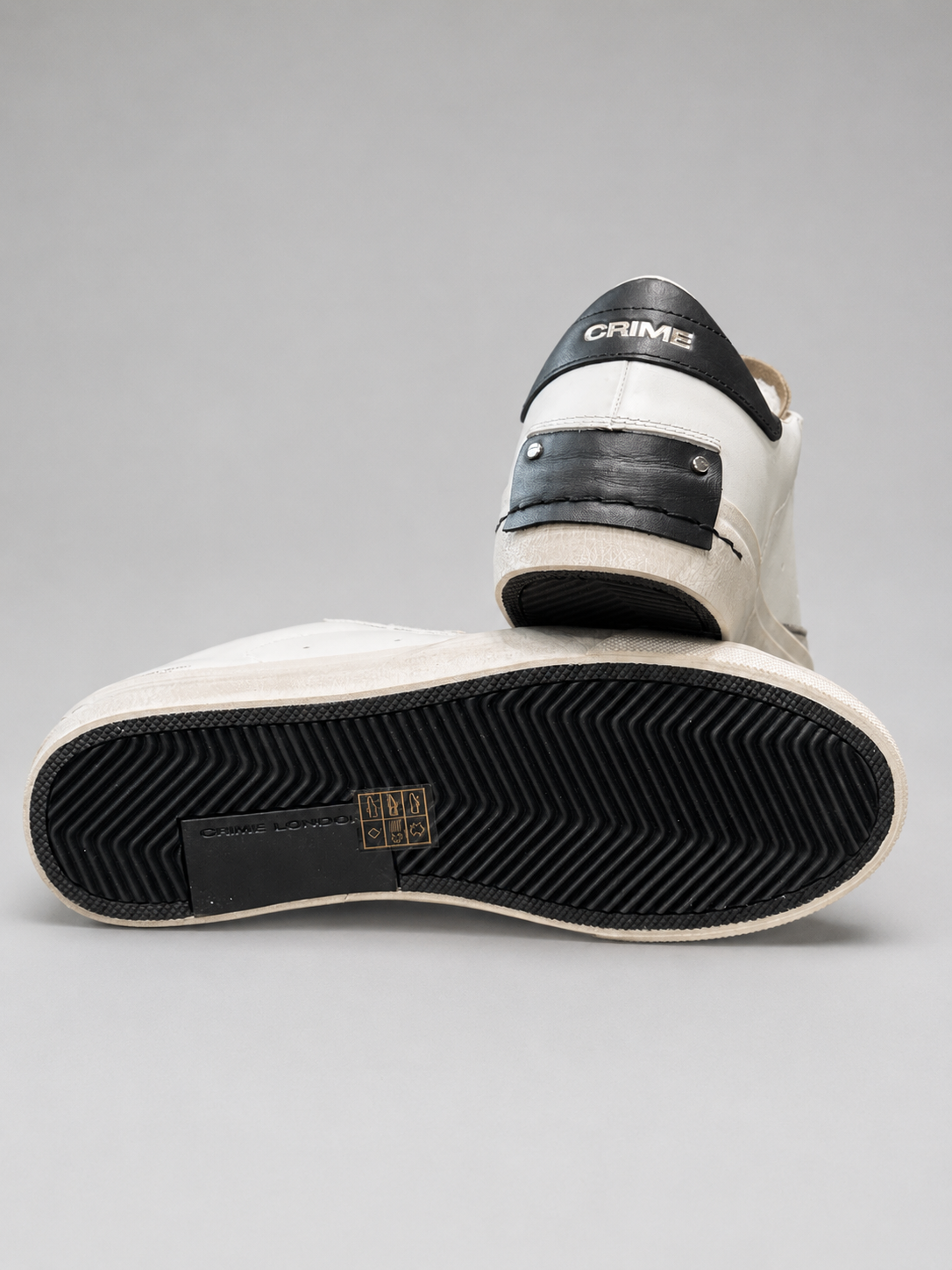 CRIME LONDON SNEAKERS IN PELLE MODELLO DISTRESSED 2.0