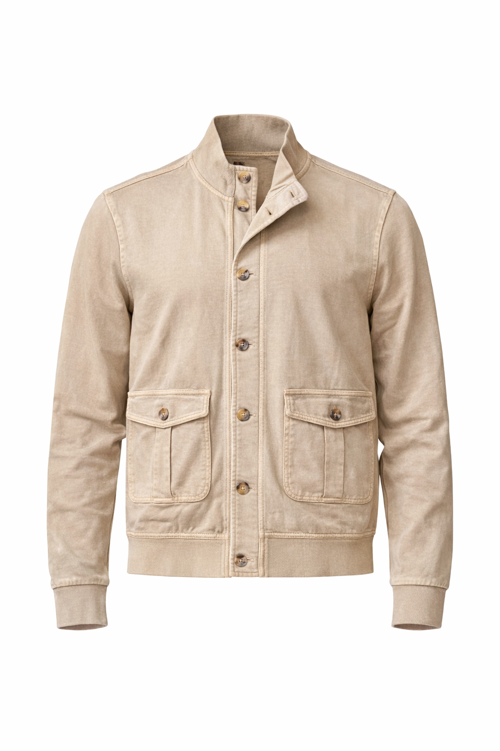 ANIMA FELPA GIUBBINO IN COTONE TINTO FREDDO