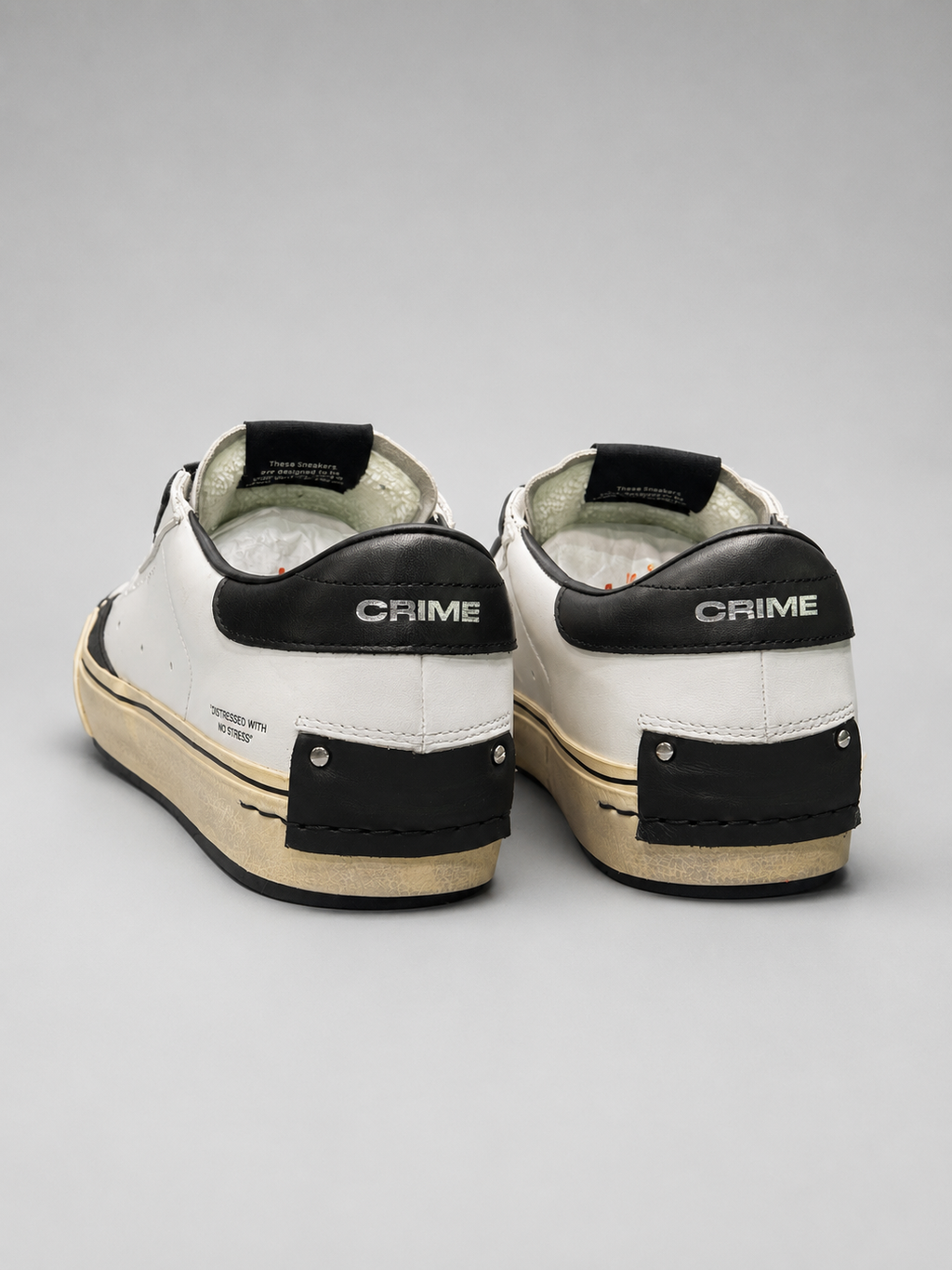 CRIME LONDON SNEAKERS IN PELLE MODELLO DISTRESSED 2.0