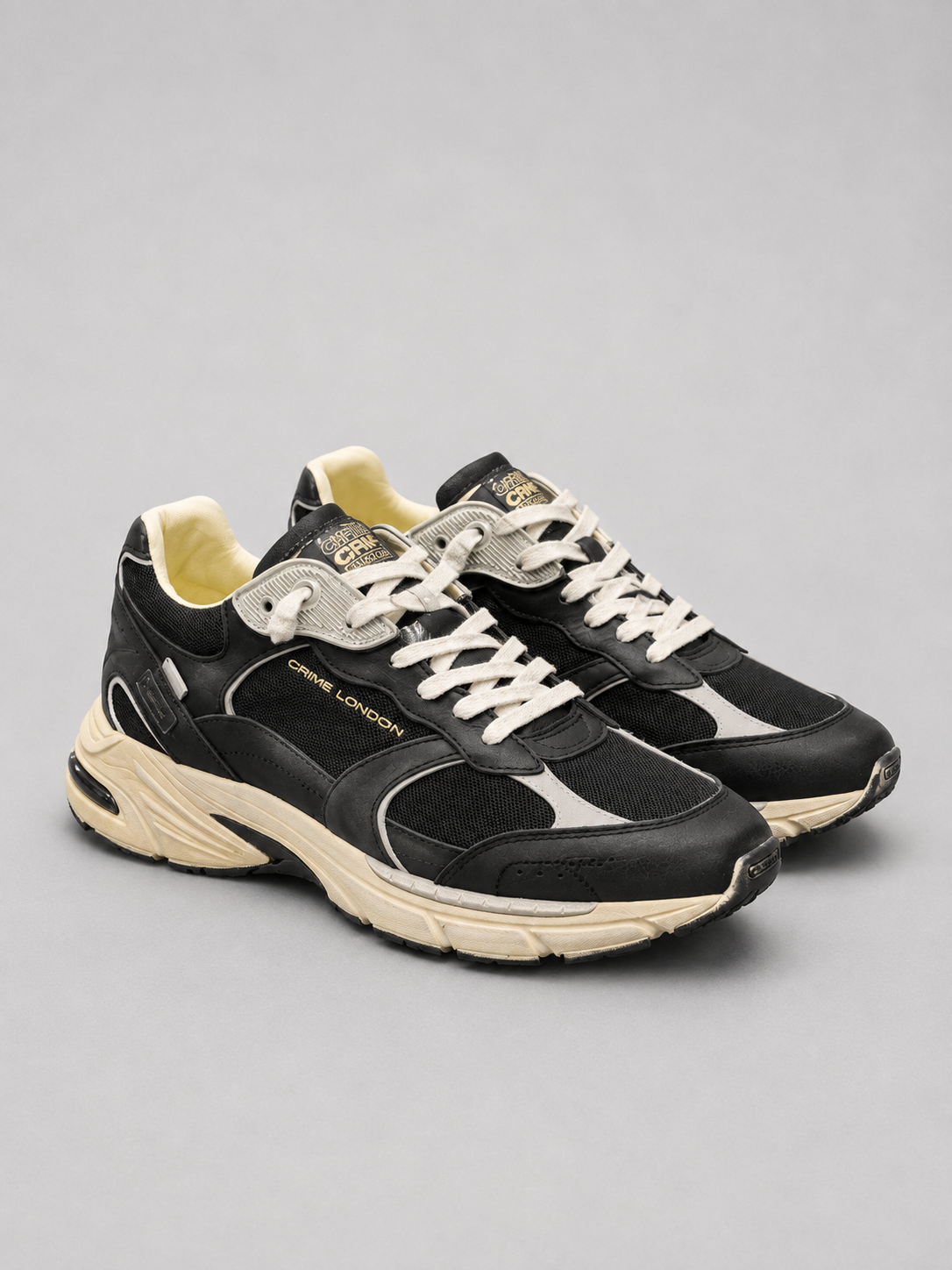 CRIME LONDON SNEAKERS MODELLO FUGITIVE - NERO
