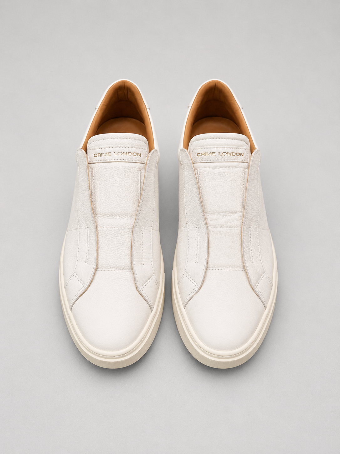 CRIME LONDON SUPERLIGHT SLIP ON - BIANCO