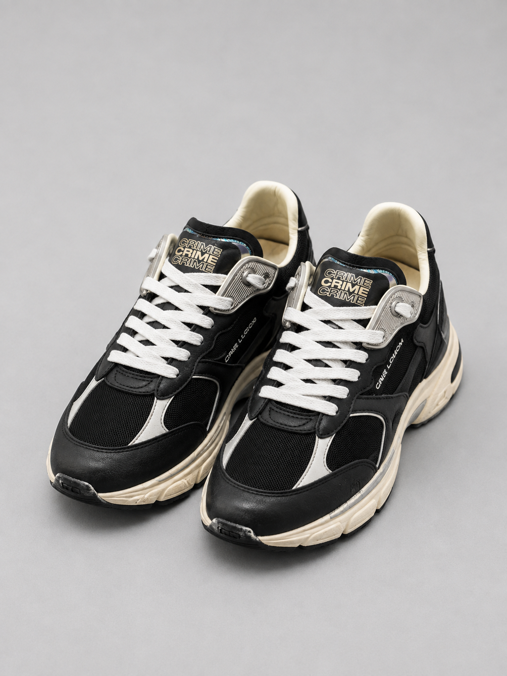 CRIME LONDON SNEAKERS MODELLO FUGITIVE - NERO