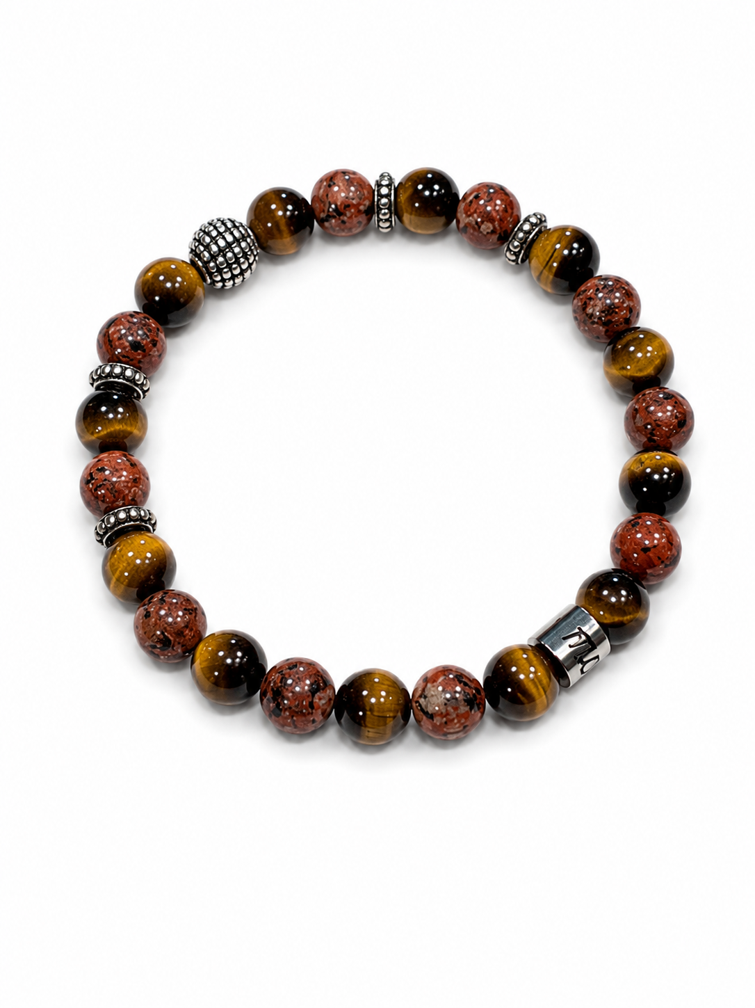 MANCINO BRACCIALE IN PIETRA ELASTICO