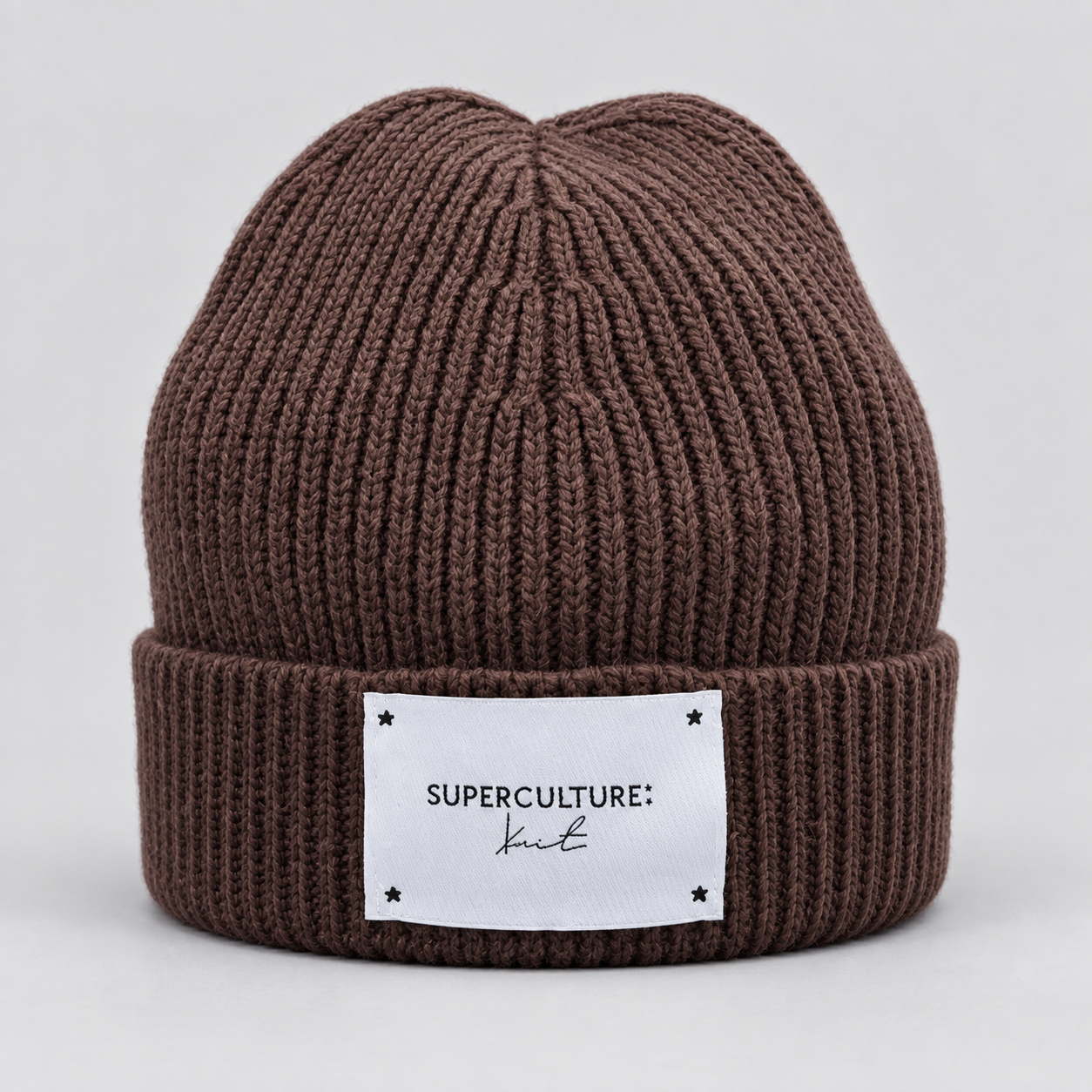 SUPERCULTURE CAPPELLO A COSTE CON PATCH - MORO