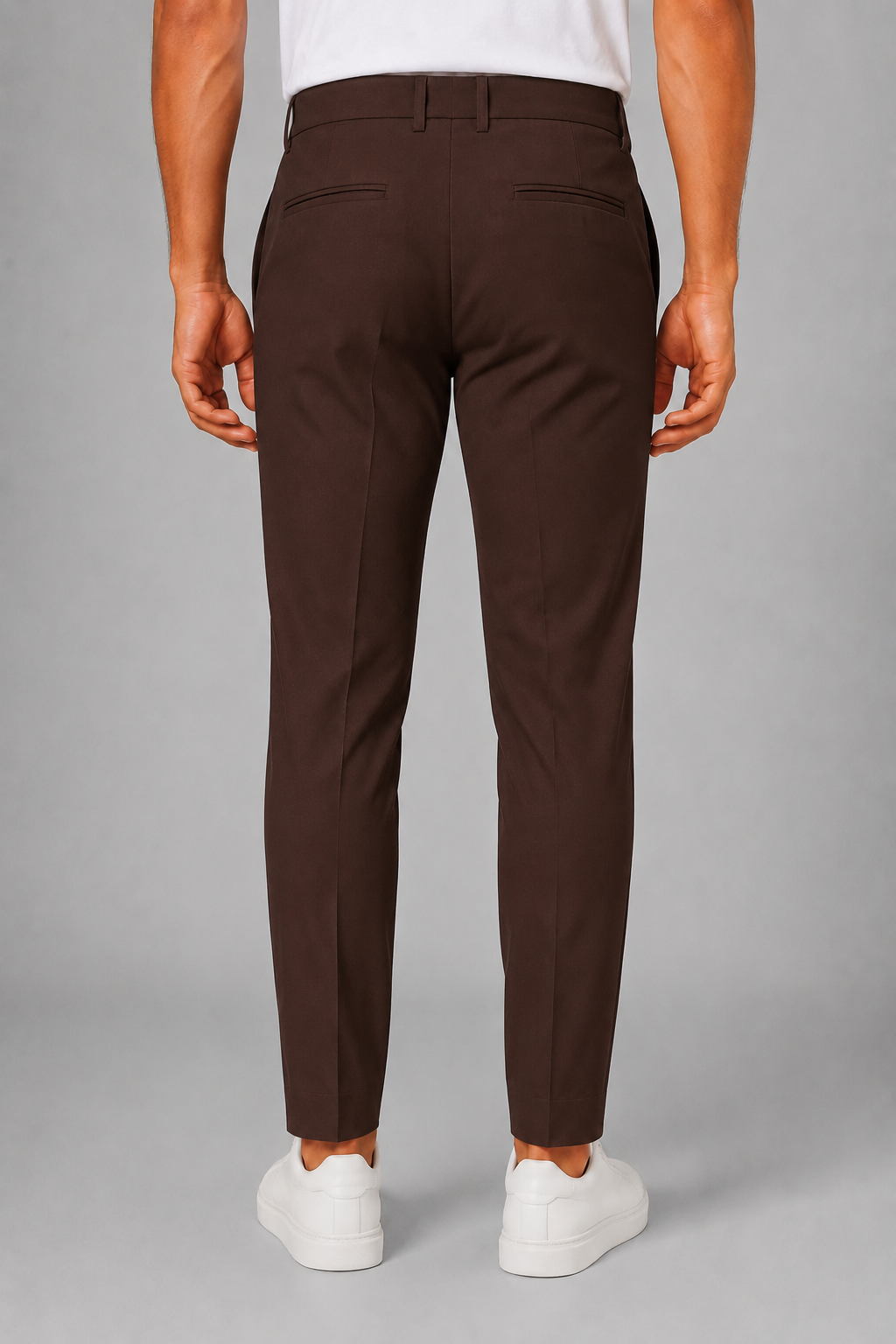 WHY NOT BRAND PANTALONE IN PUNTO MILANO - CIOCCOLATO